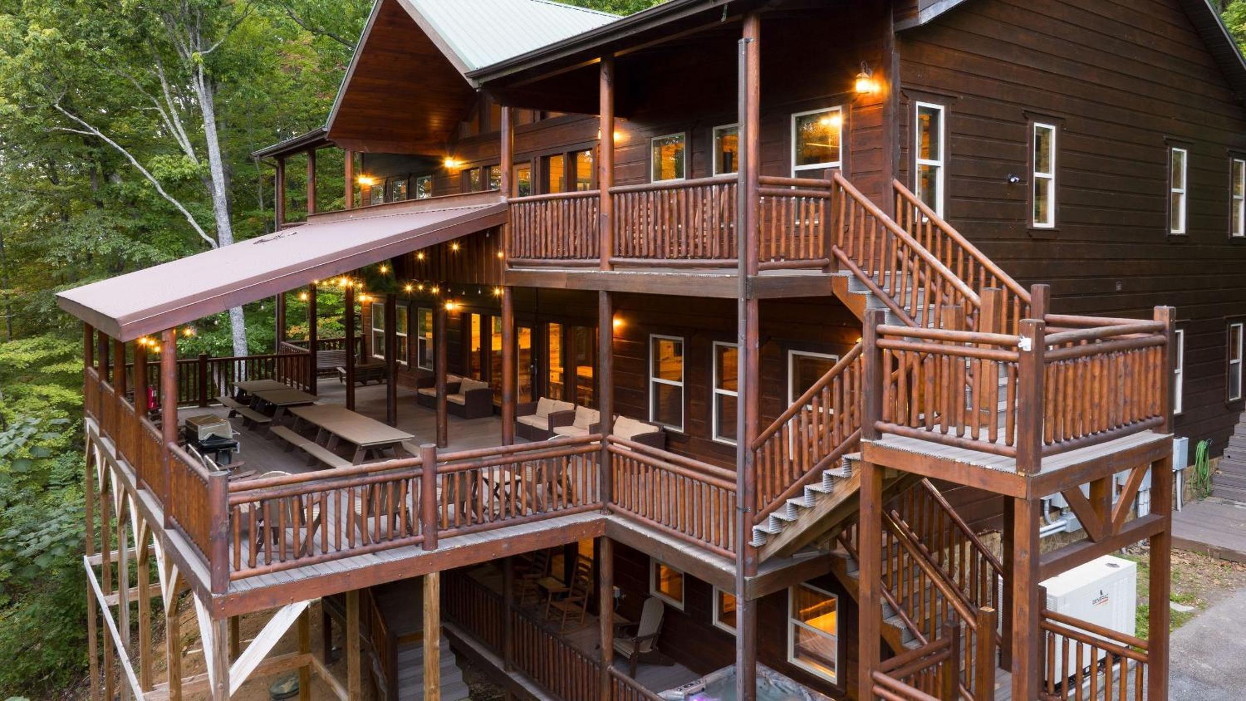 16 Guests Indoor Pool Theater Game Room in the Smokies Buckskin by AvantStay
