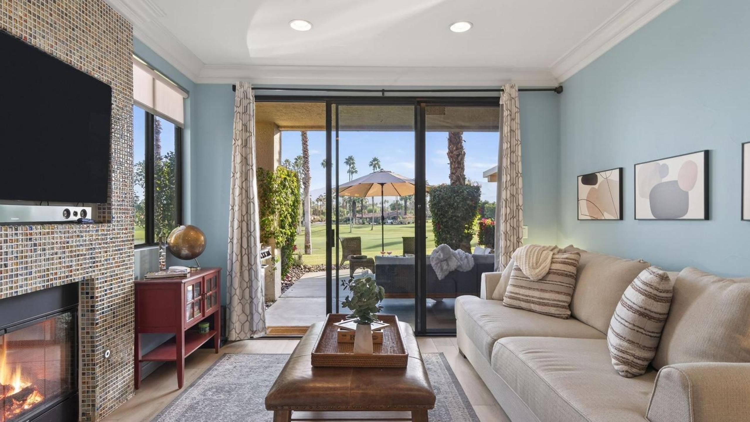 Palm Desert Fairway Condo with Firepit Grill Views Fairway Vista by AvantStay