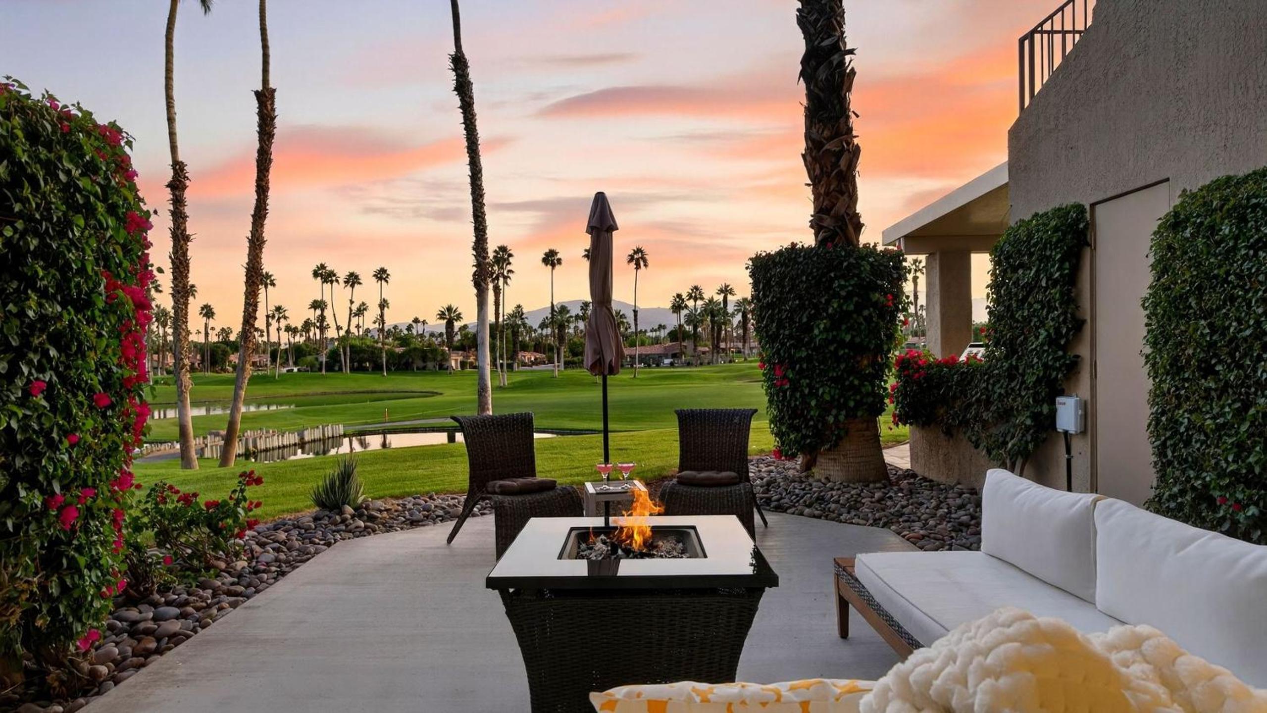 Palm Desert Fairway Condo with Firepit Grill Views Fairway Vista by AvantStay