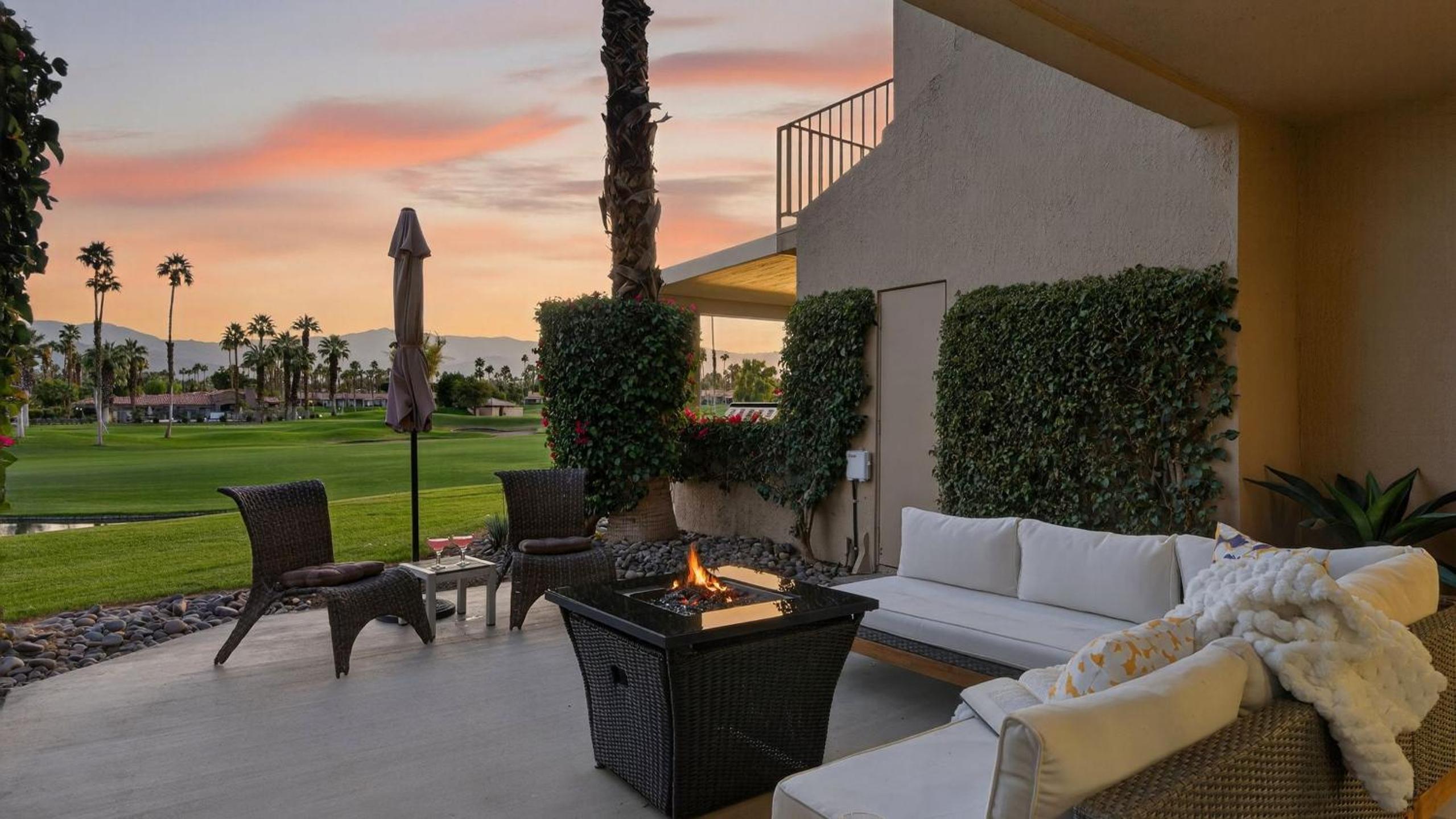 Palm Desert Fairway Condo with Firepit Grill Views Fairway Vista by AvantStay