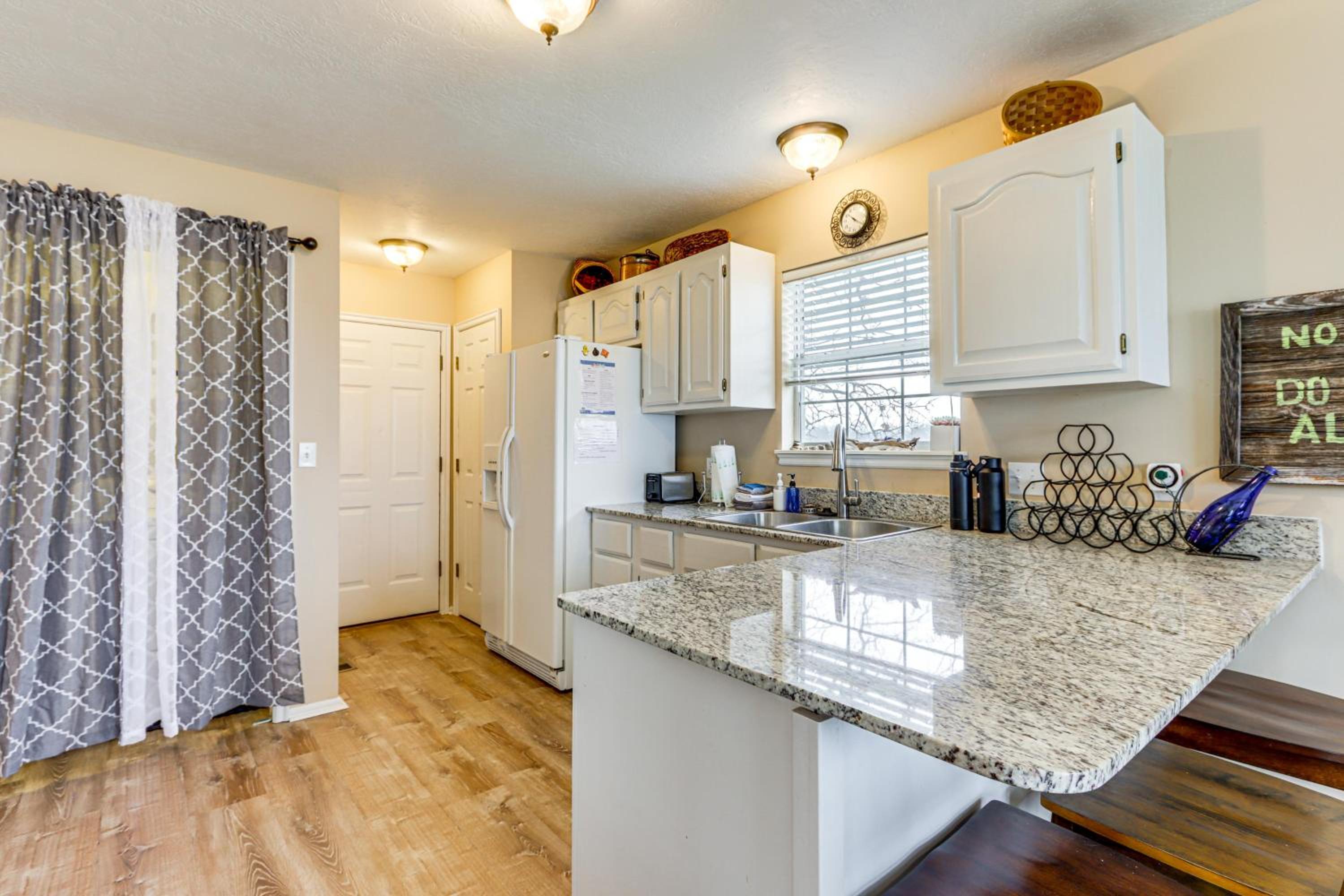 Group Friendly! Waterfront Grand Lake Home with Dock