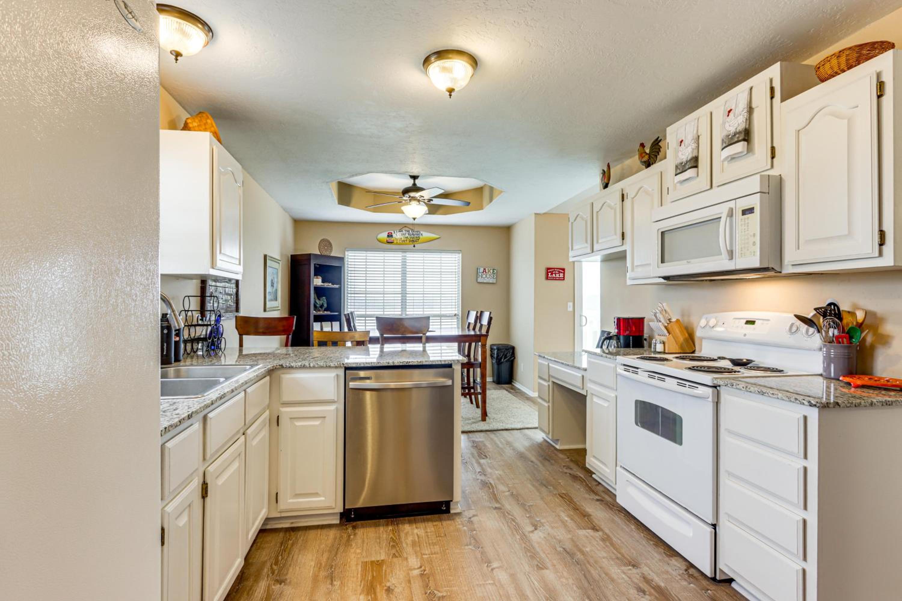 Group Friendly! Waterfront Grand Lake Home with Dock