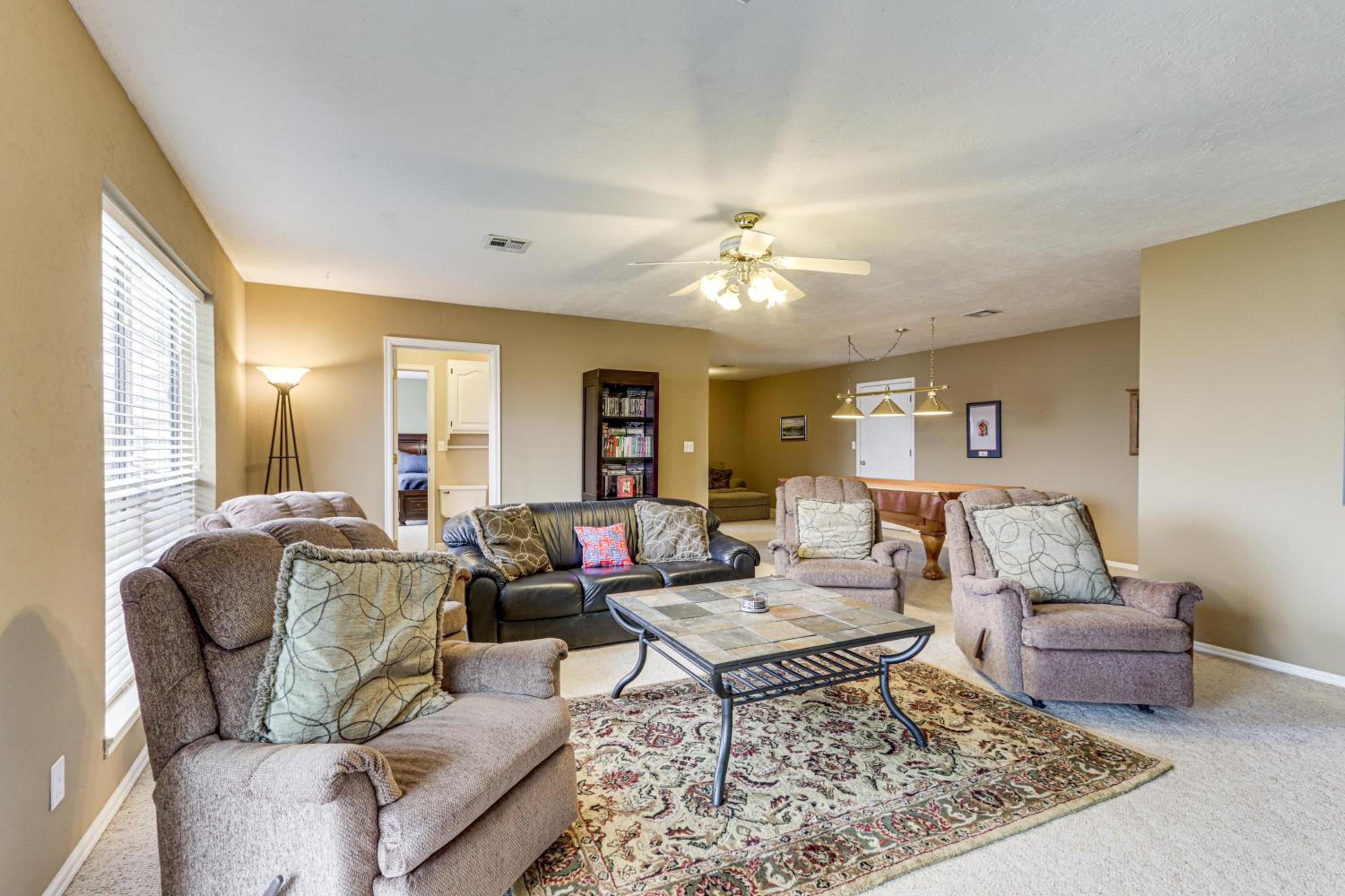 Group Friendly! Waterfront Grand Lake Home with Dock