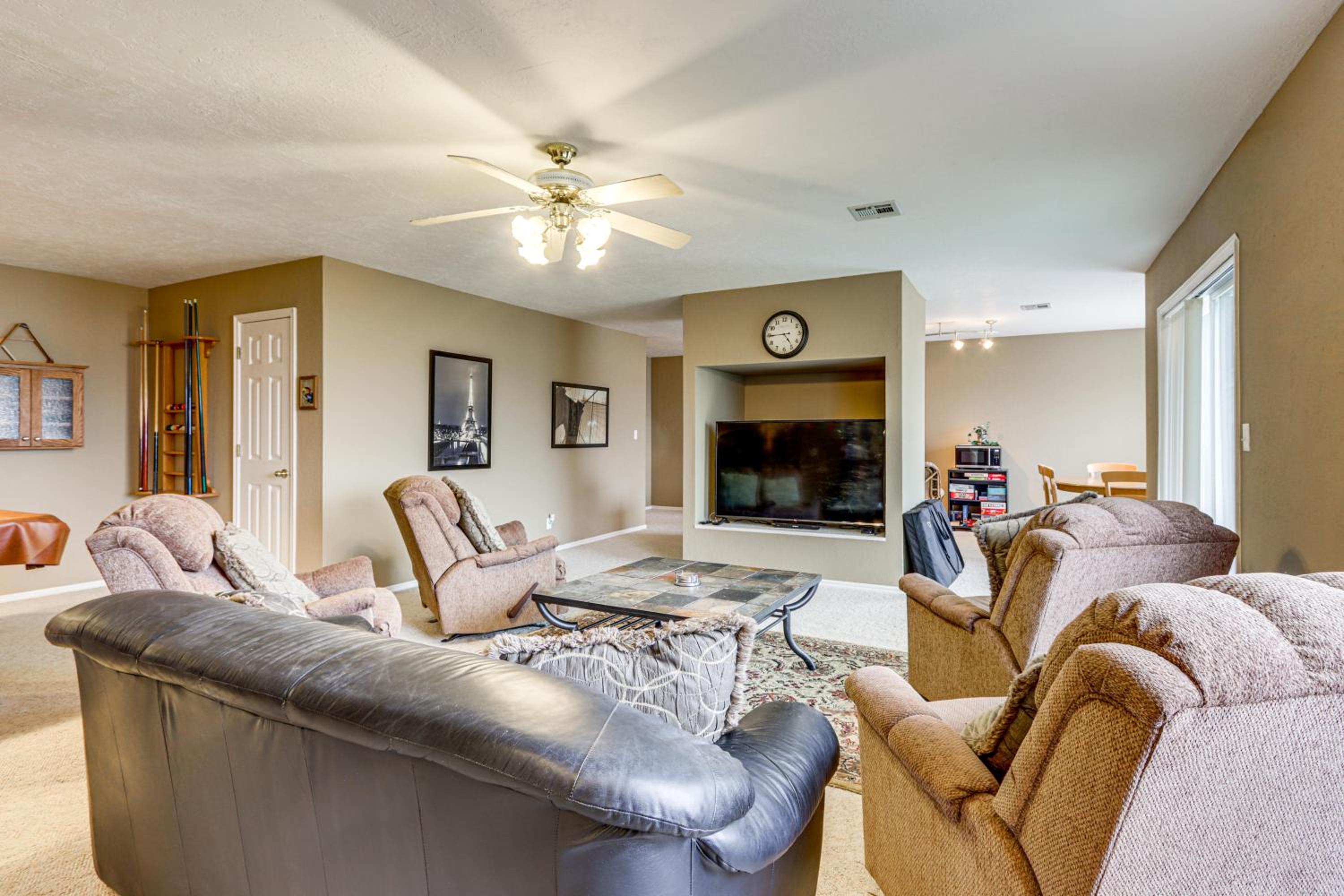 Group Friendly! Waterfront Grand Lake Home with Dock