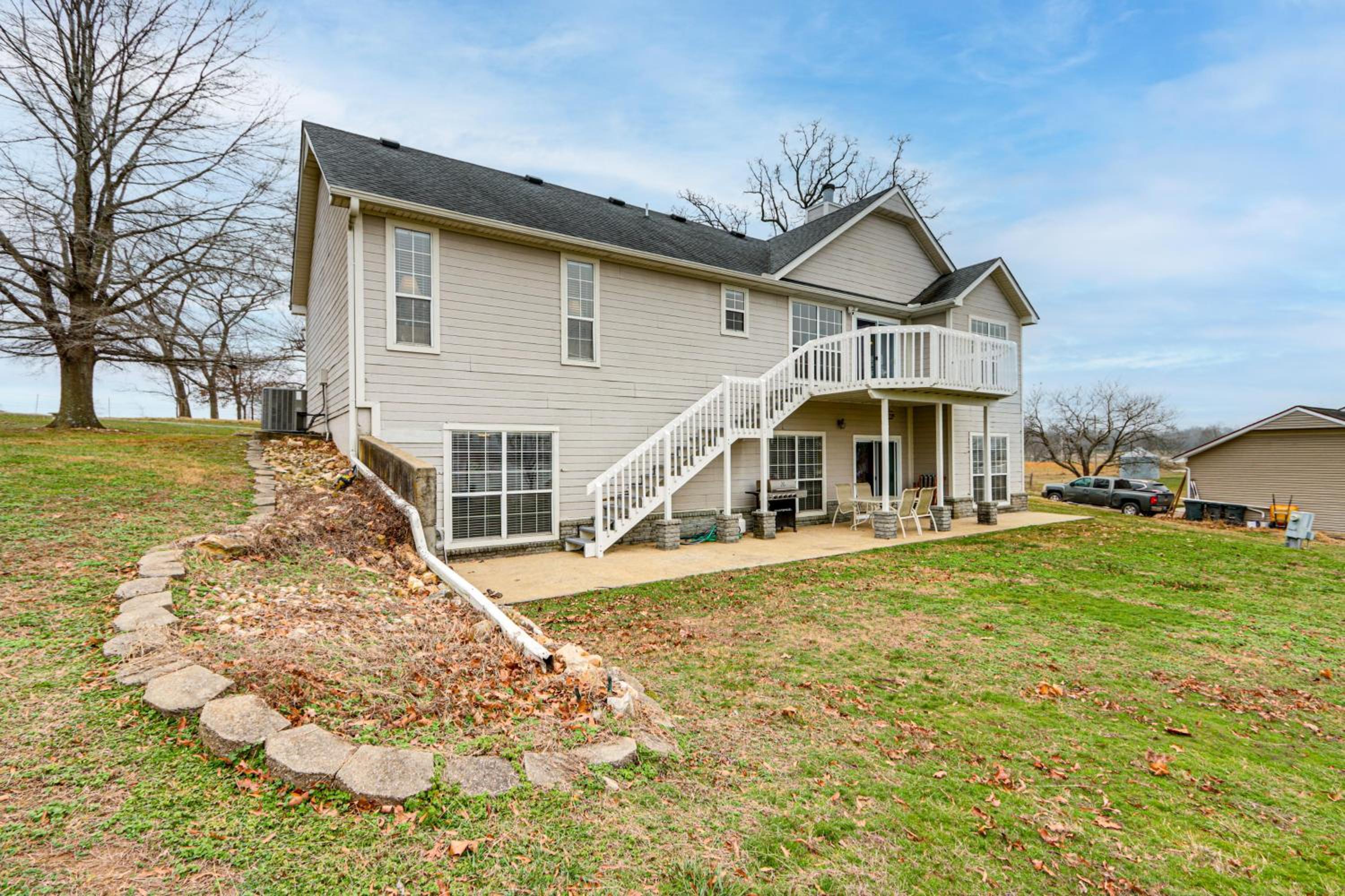 Group Friendly! Waterfront Grand Lake Home with Dock