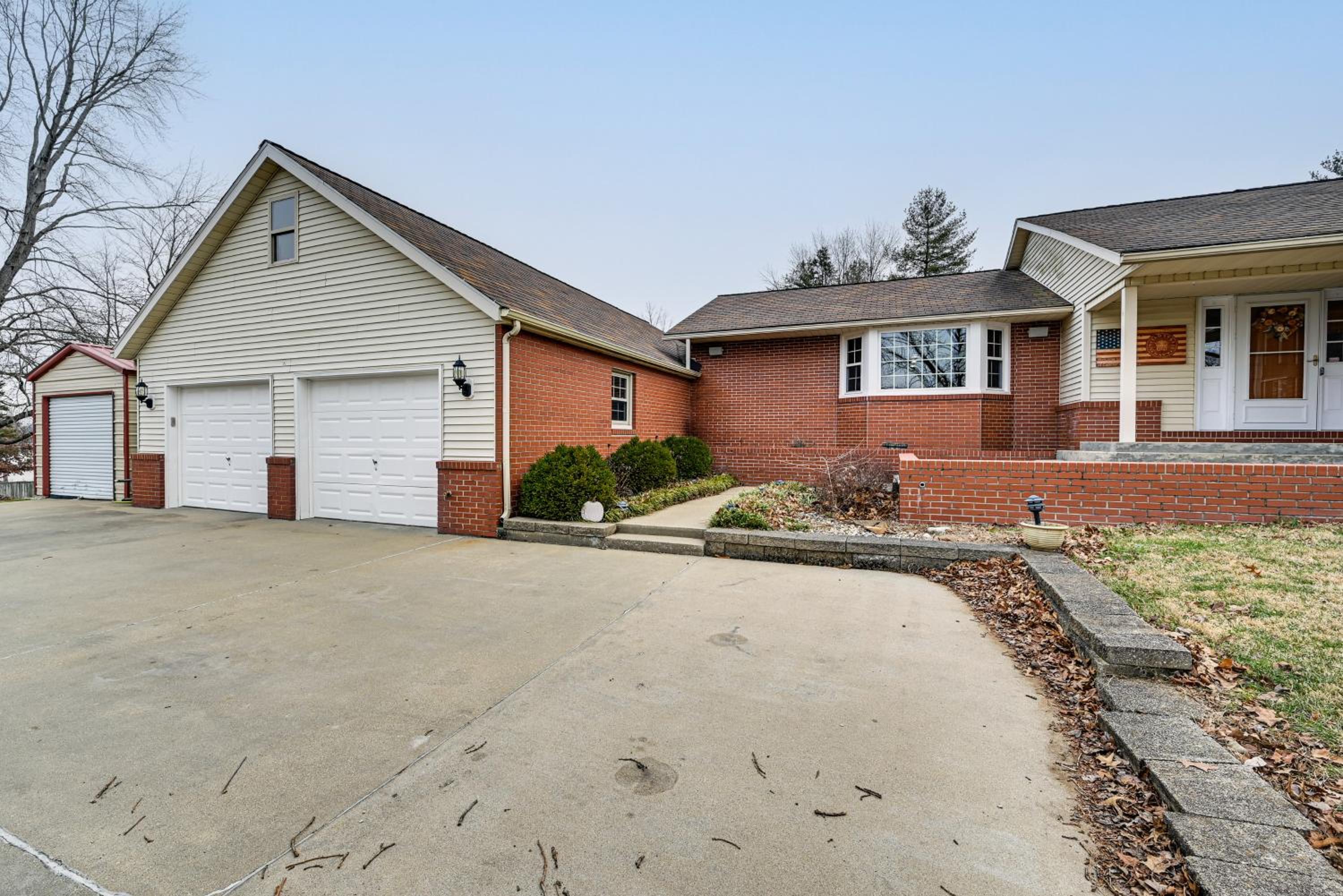Walk to League Stadium Huntingburg Family Home!