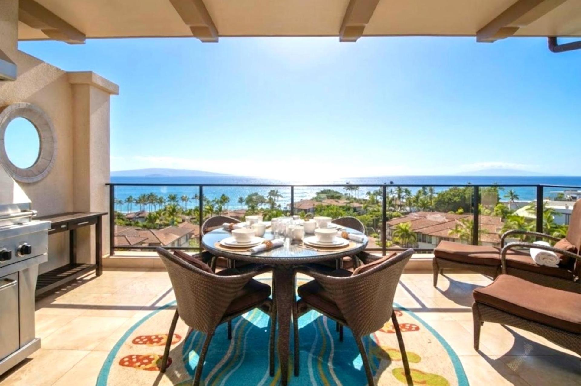 NEW Luxury 3 Bedroom Condo with Panoramic Ocean Views at Wailea Beach Villas Complimentary Rental Car WBV-PH505 by KBM Resorts