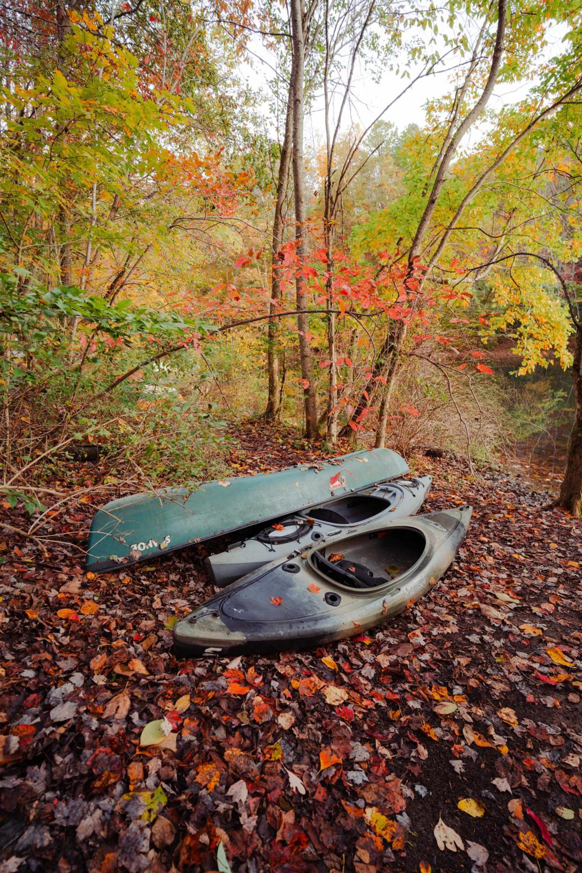 Waterfront A- Frame with Dock, Canoe + Kayaks