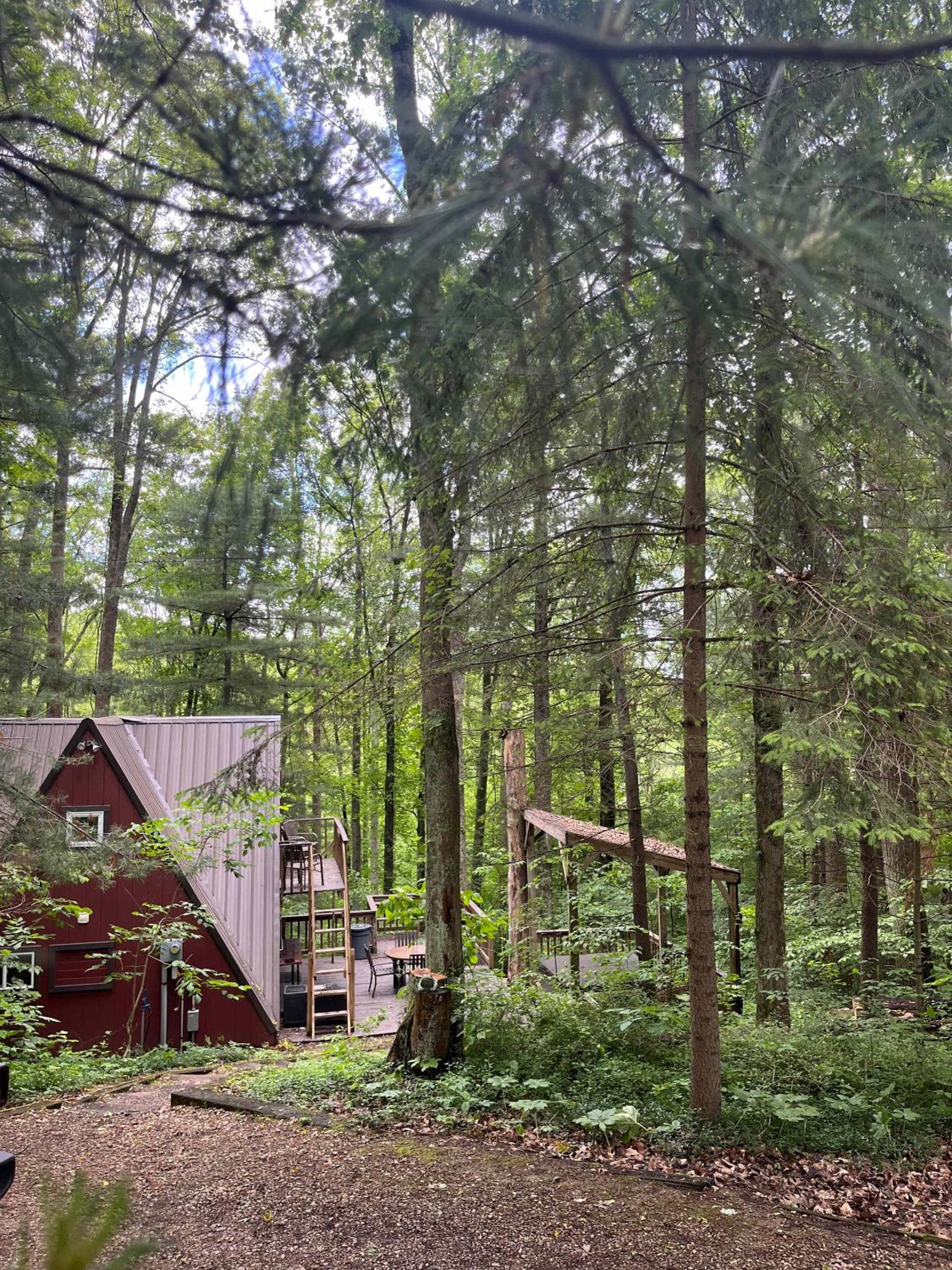 Waterfront A- Frame with Dock, Canoe + Kayaks