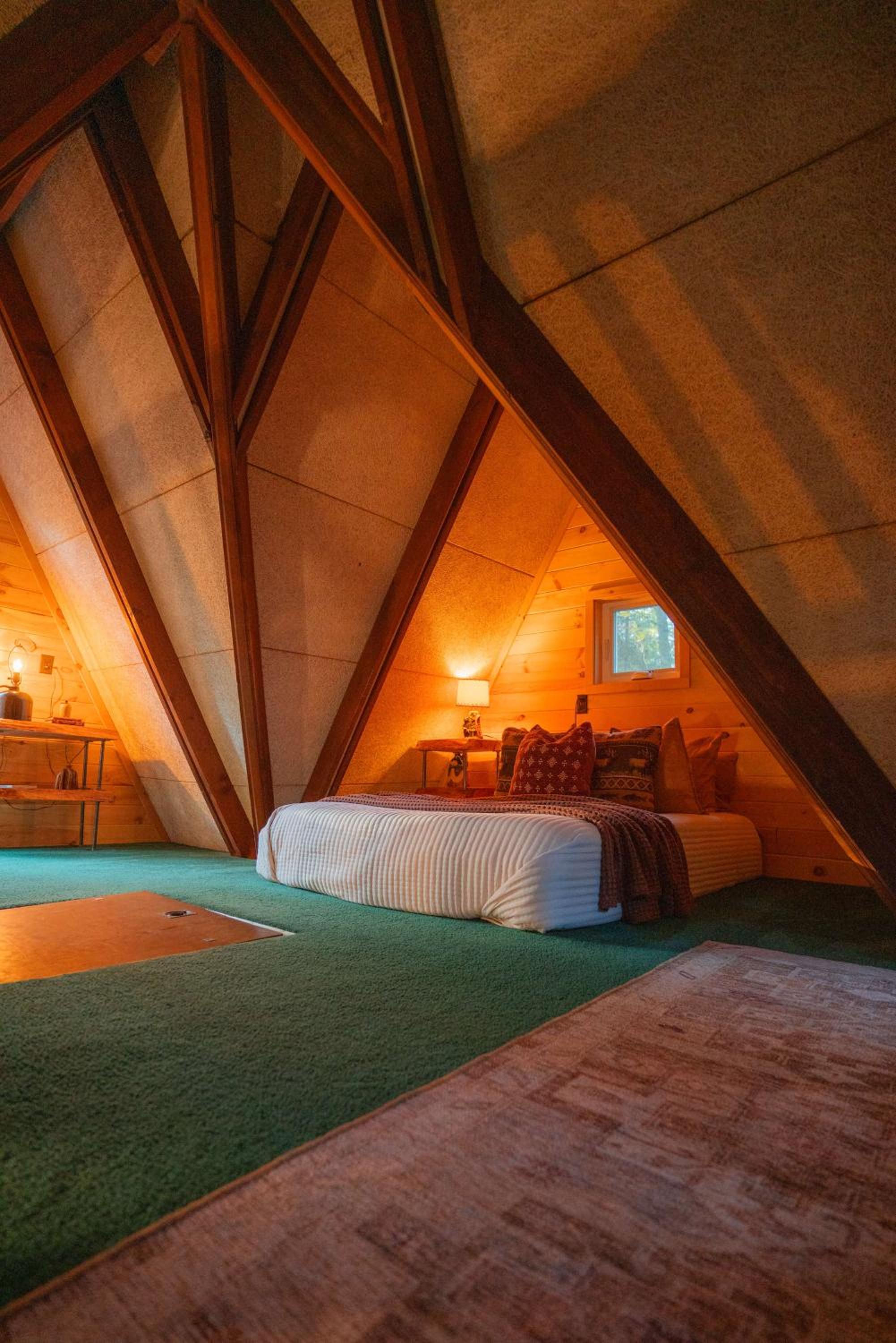 Waterfront A- Frame with Dock, Canoe + Kayaks