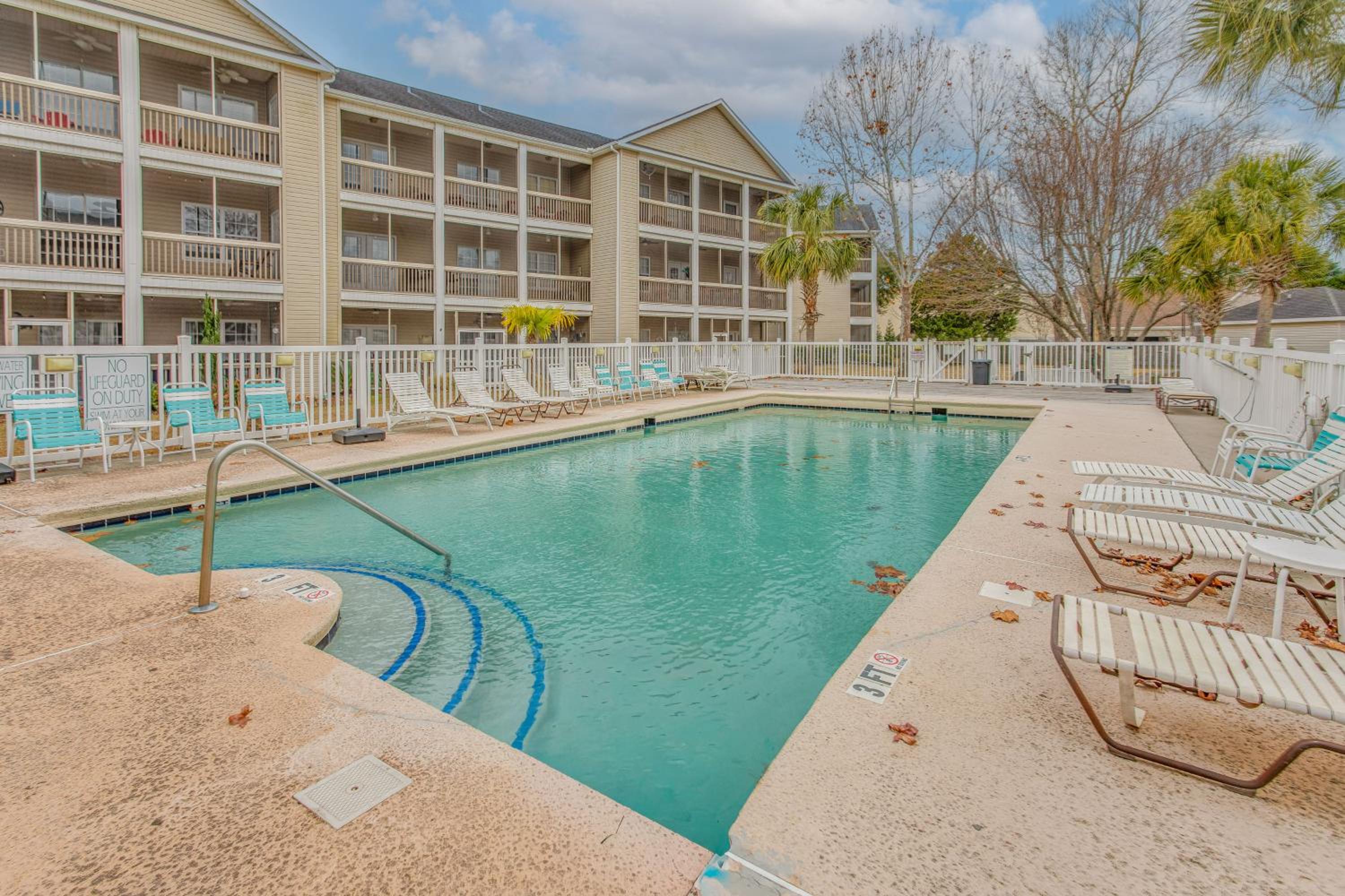 Condo with Pool Access, 1 Mi to Cherry Grove Beach!