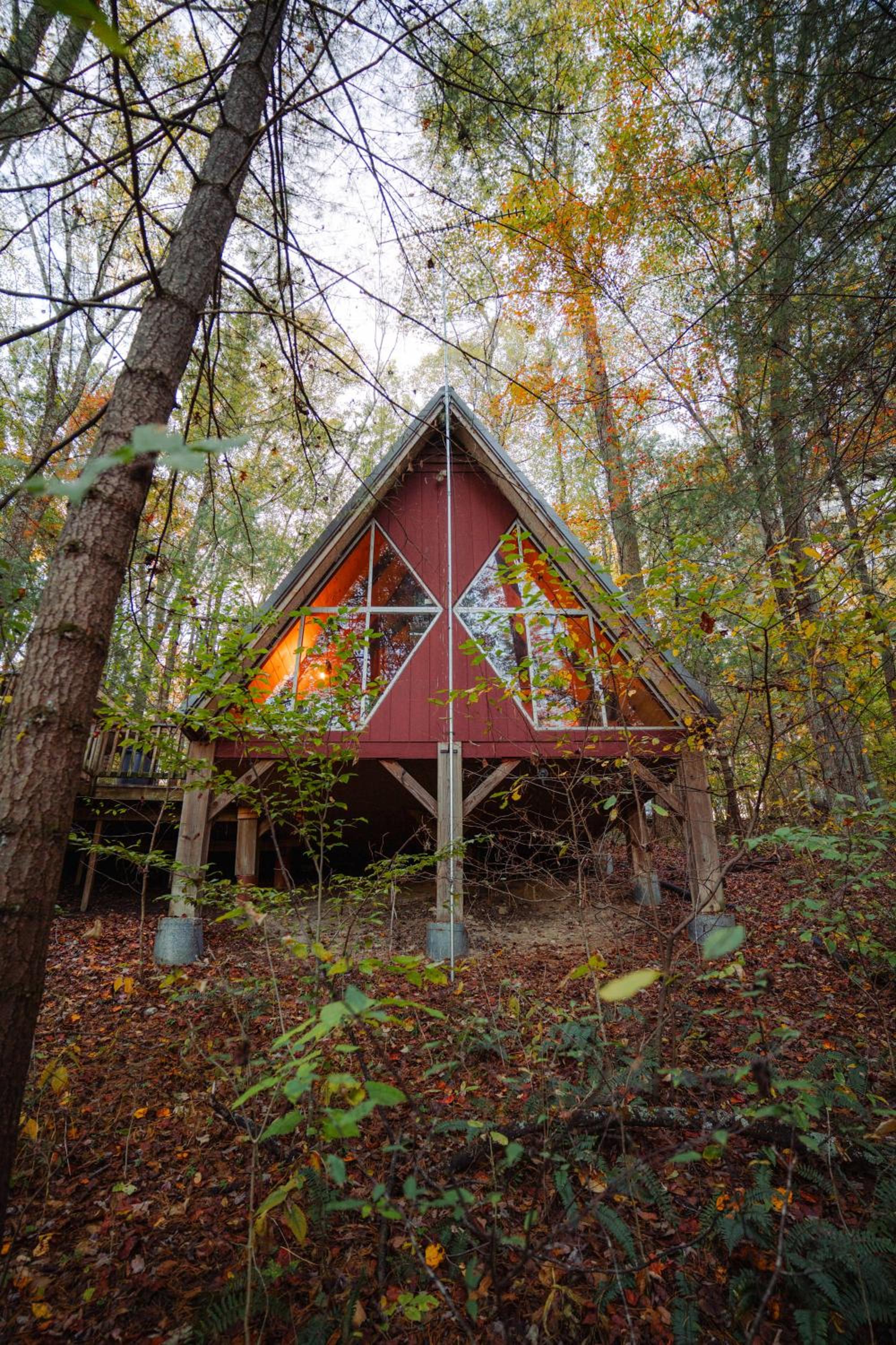 Waterfront A- Frame with Dock, Canoe + Kayaks