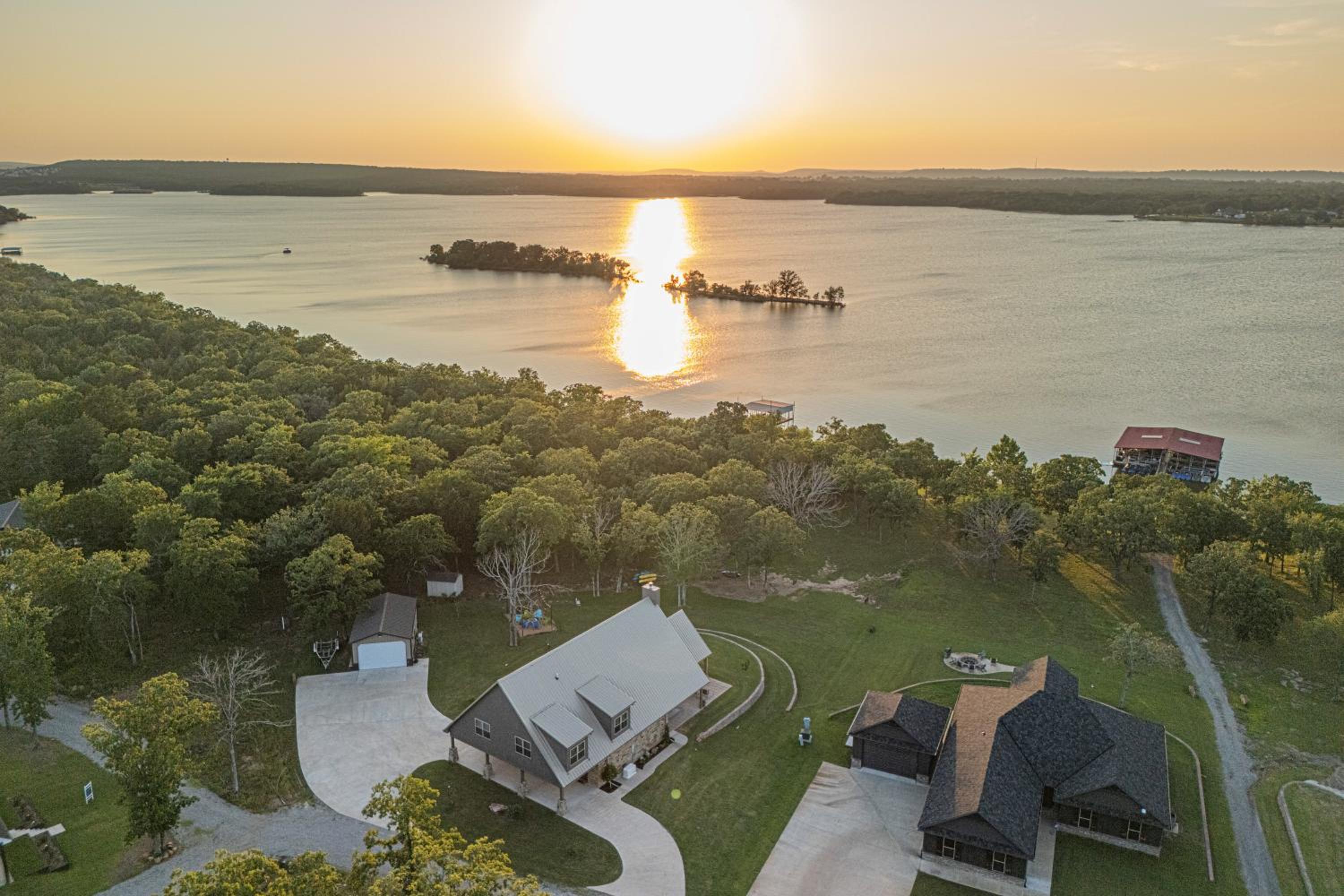 Upscale A-Frame Escape with Lake Access in Quinton!