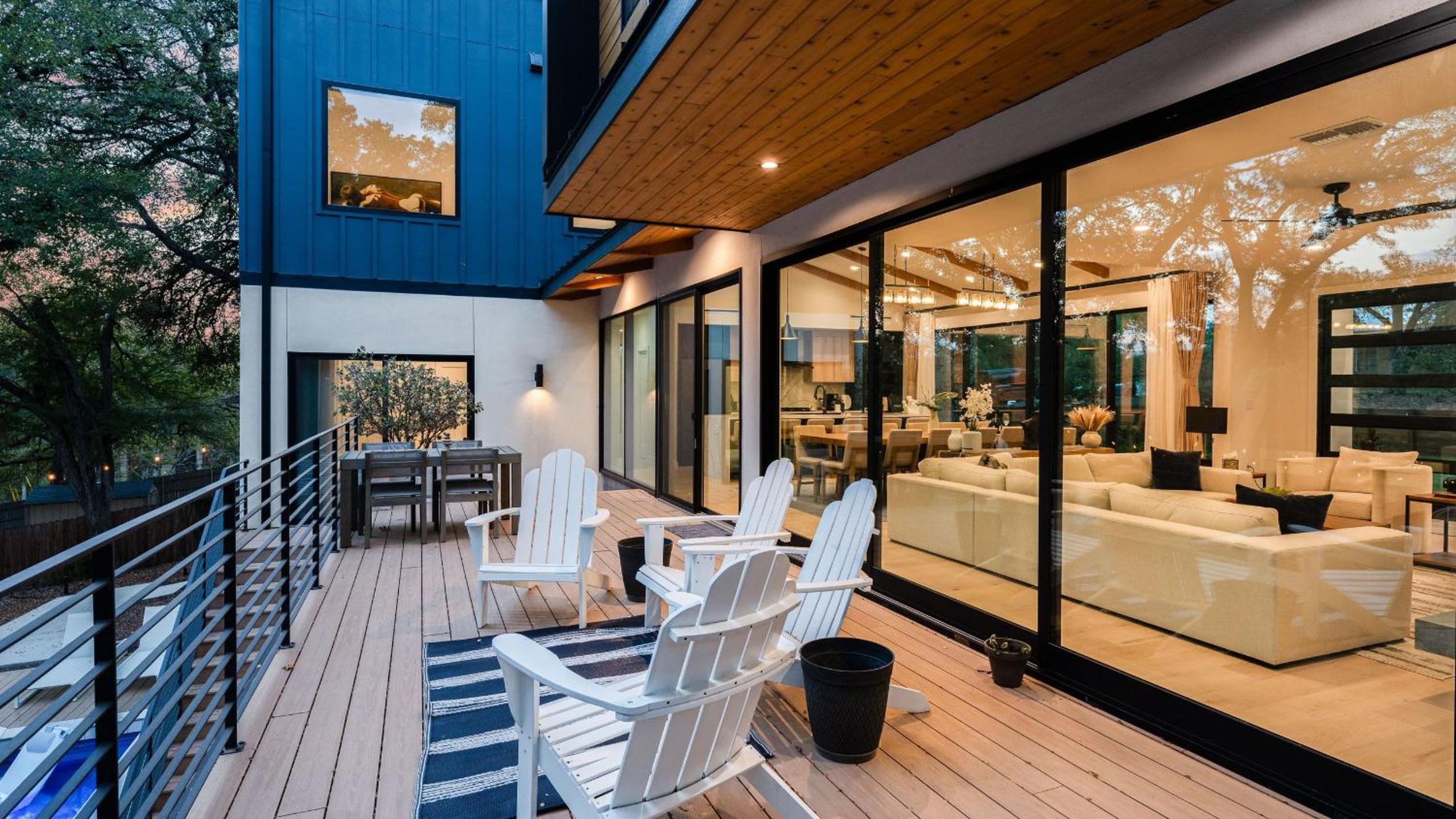 Modern Oasis w Pool Hot Tub Rooftop Deck Home Theater Mariposa Retreat by AvantStay