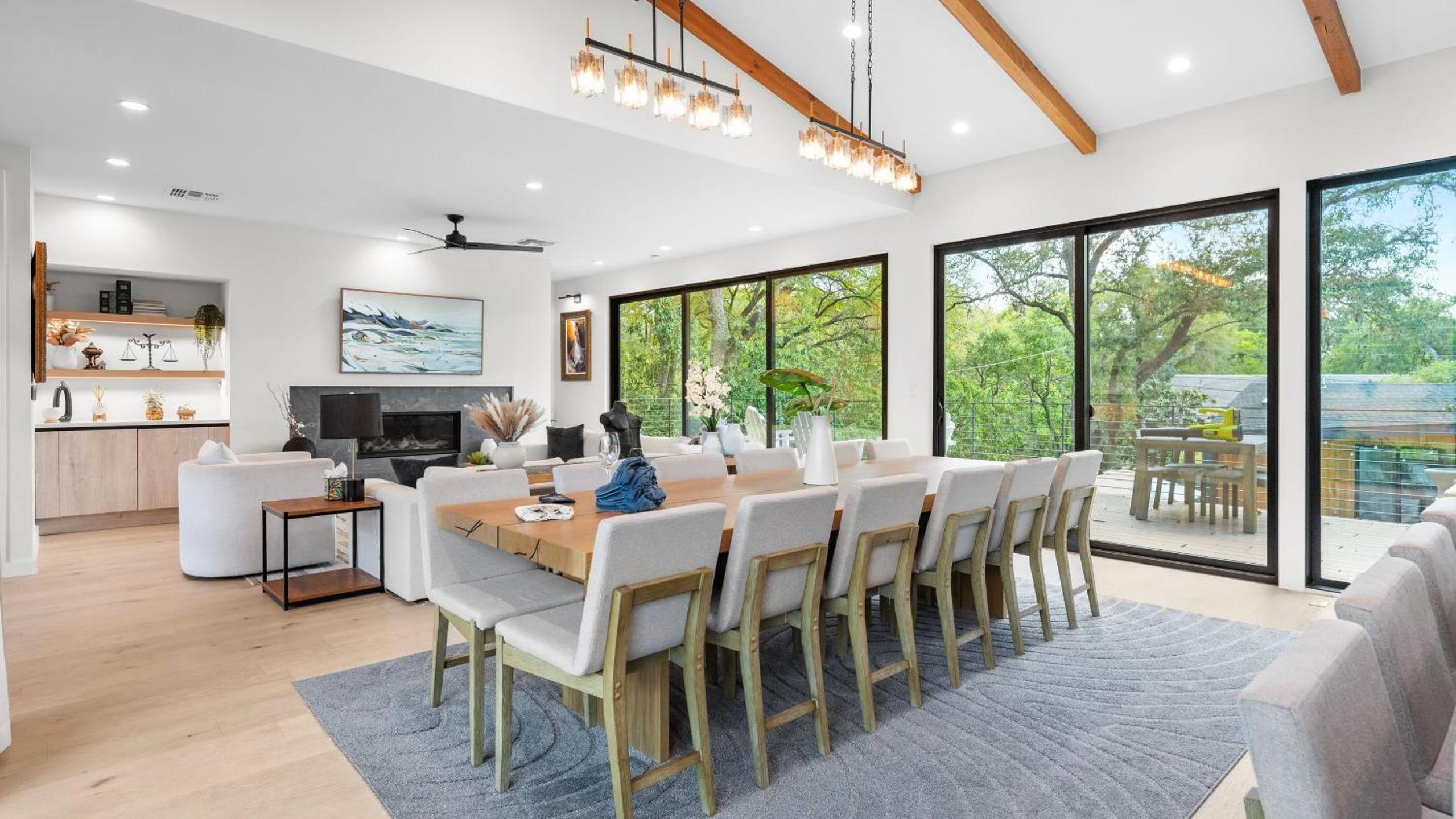 Modern Oasis w Pool Hot Tub Rooftop Deck Home Theater Mariposa Retreat by AvantStay