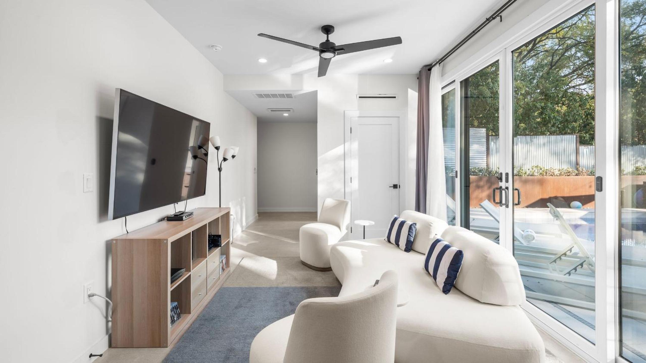 Modern Oasis w Pool Hot Tub Rooftop Deck Home Theater Mariposa Retreat by AvantStay