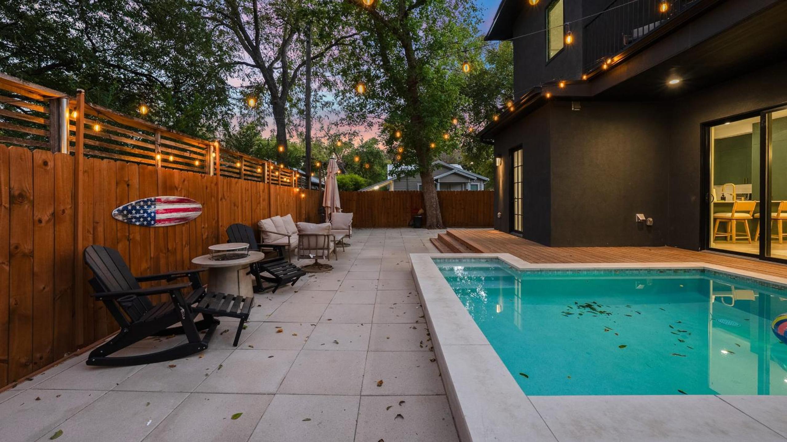 Stylish Home with Firepit Balcony Steps from Austin’s Best Near Rainey St Lady Bird Lake Downtown The Ashlee by AvantStay