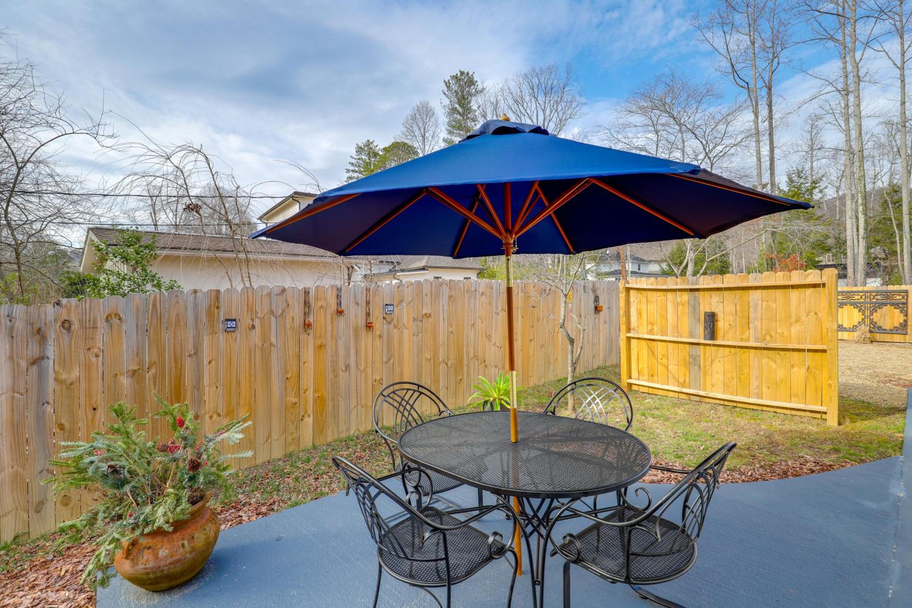 Private Patio and Pond Serene Black Mountain Escape