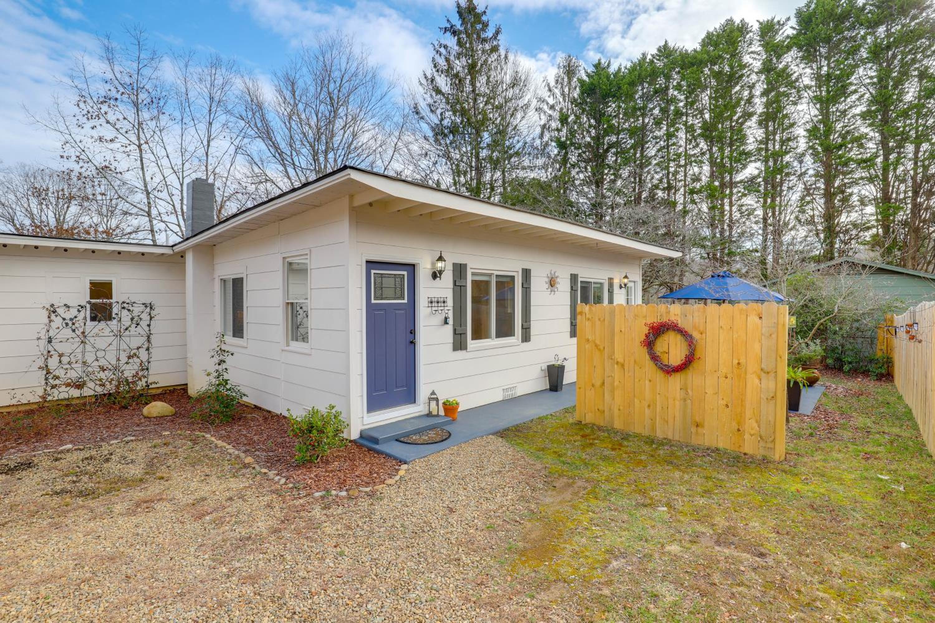 Private Patio and Pond Serene Black Mountain Escape