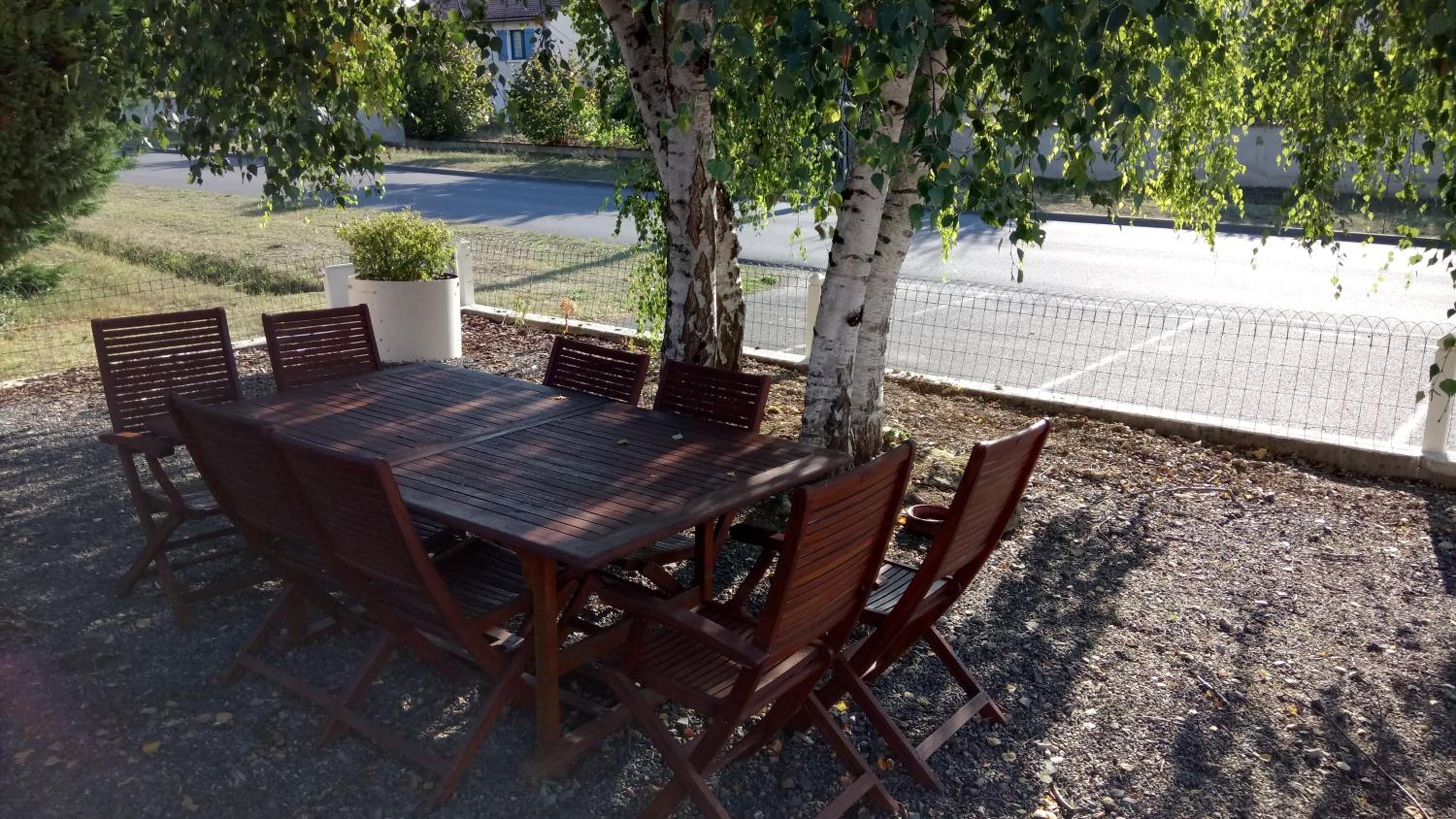 outdoor BBQ area