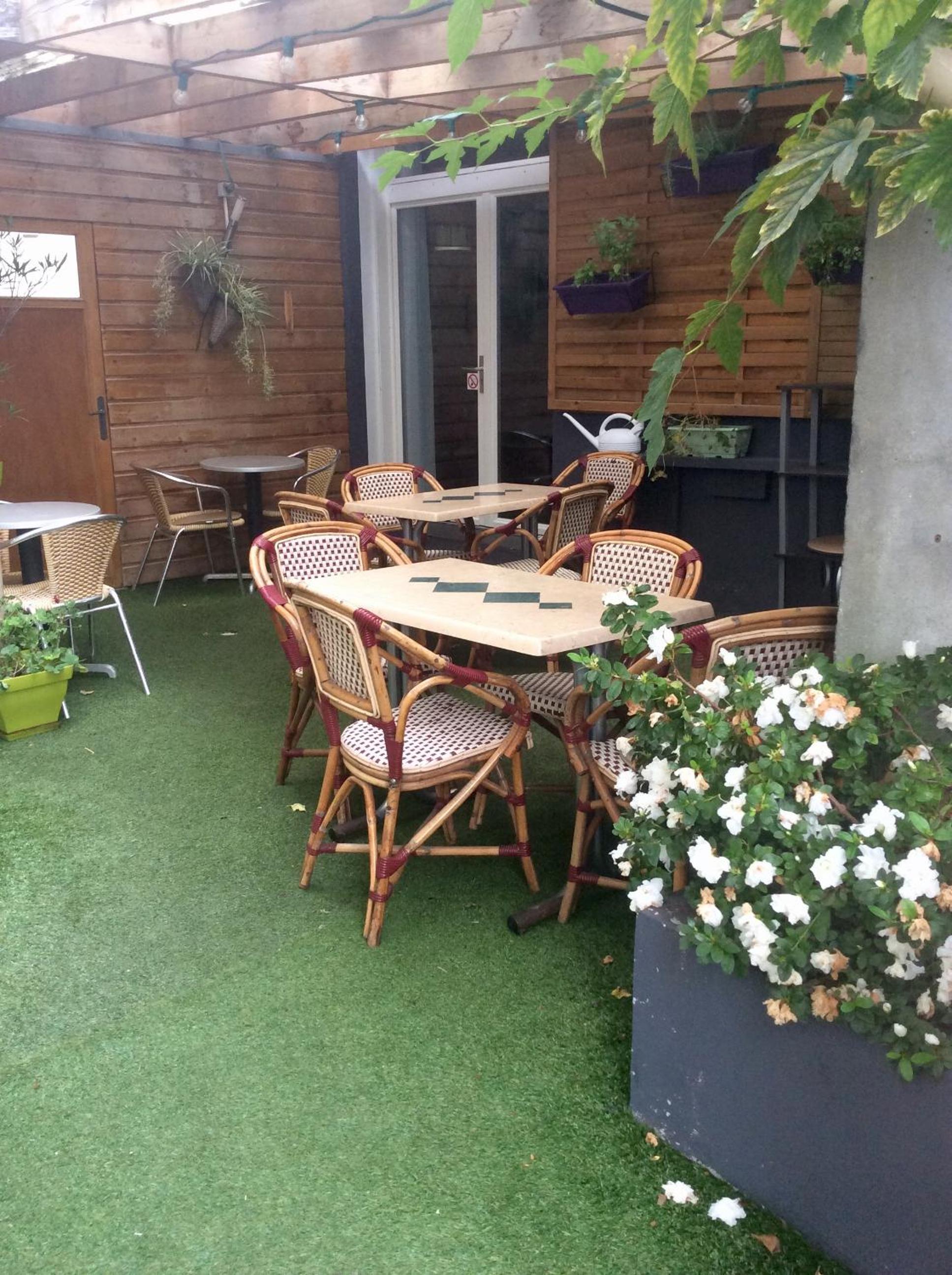 outdoor BBQ area