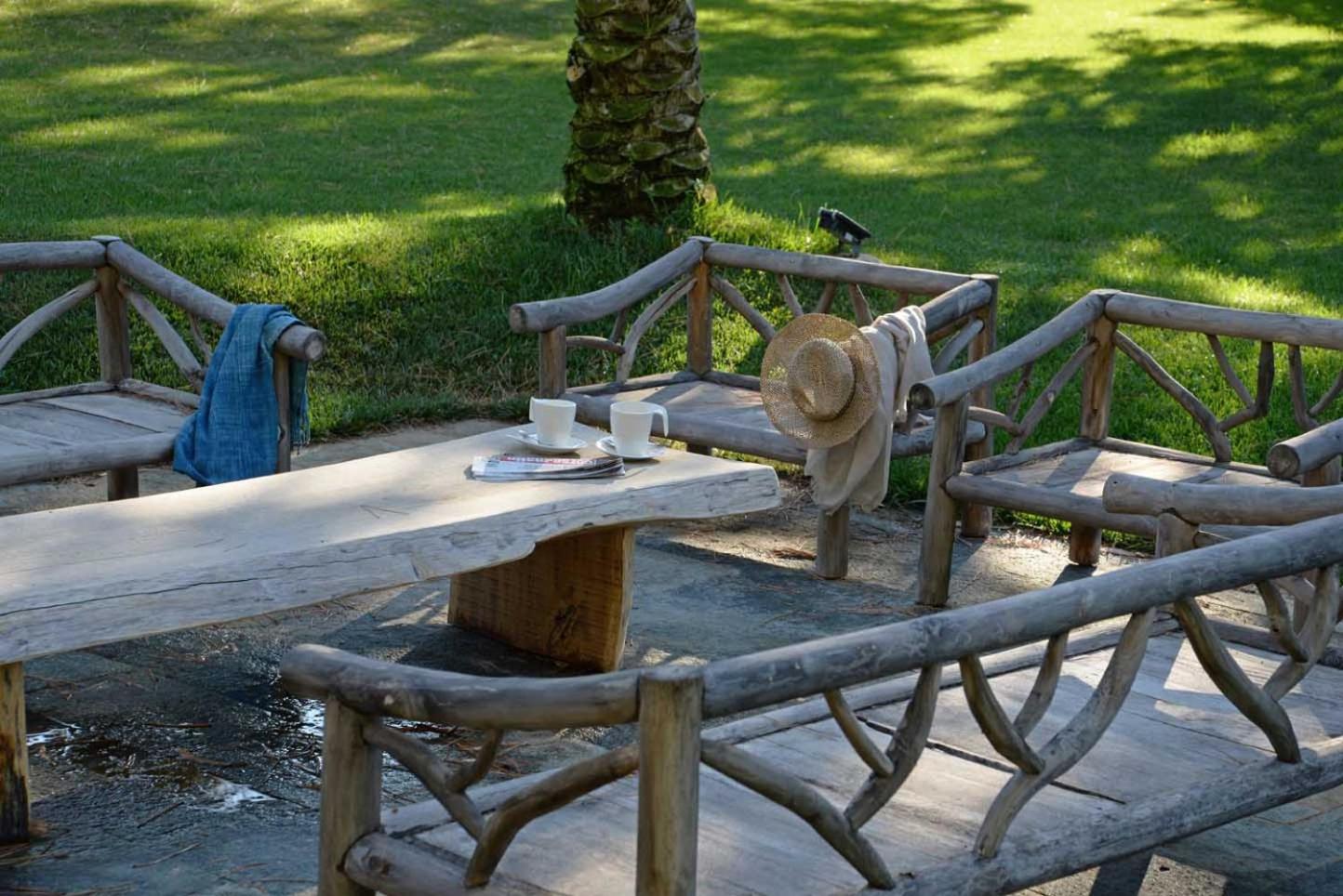 outdoor BBQ area
