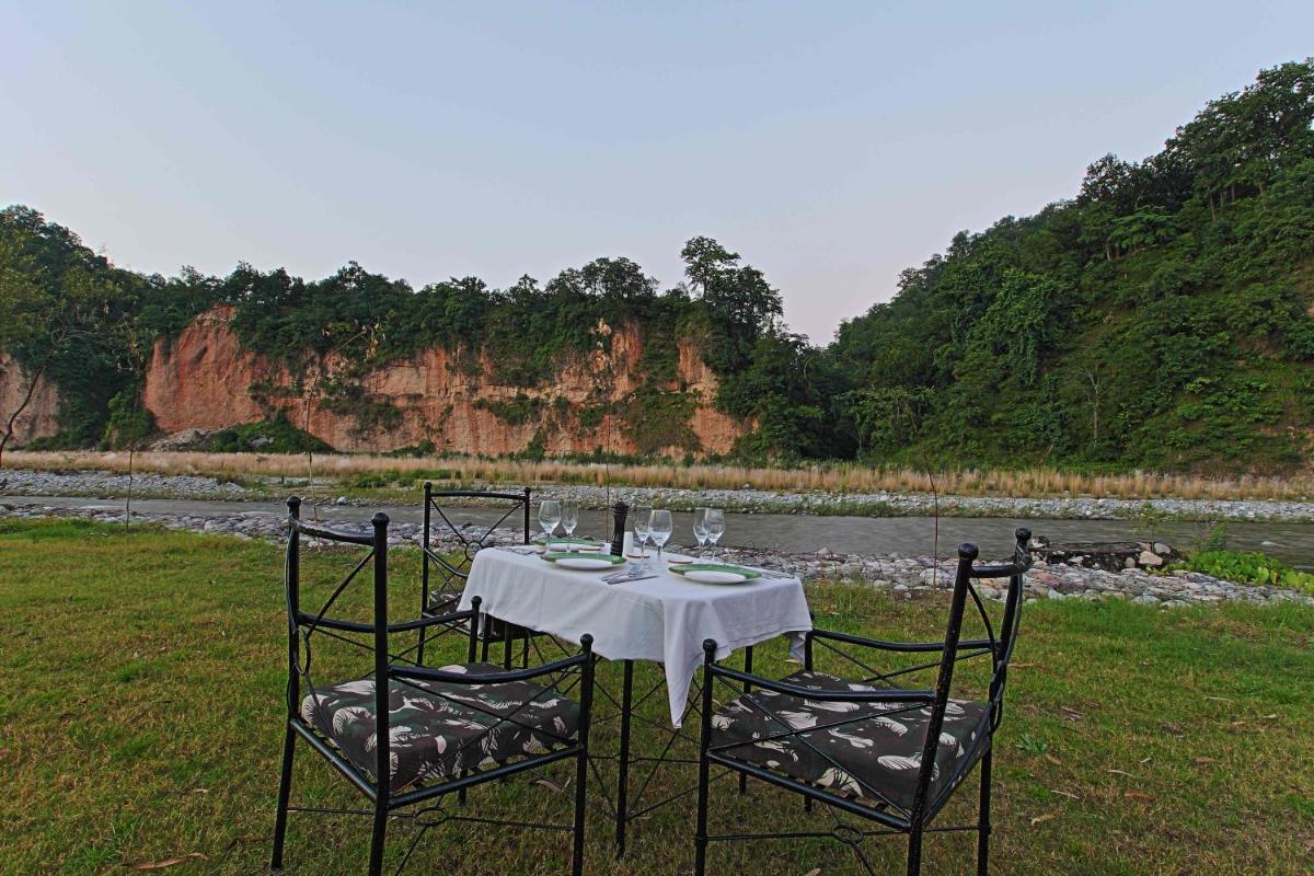 outdoor BBQ area