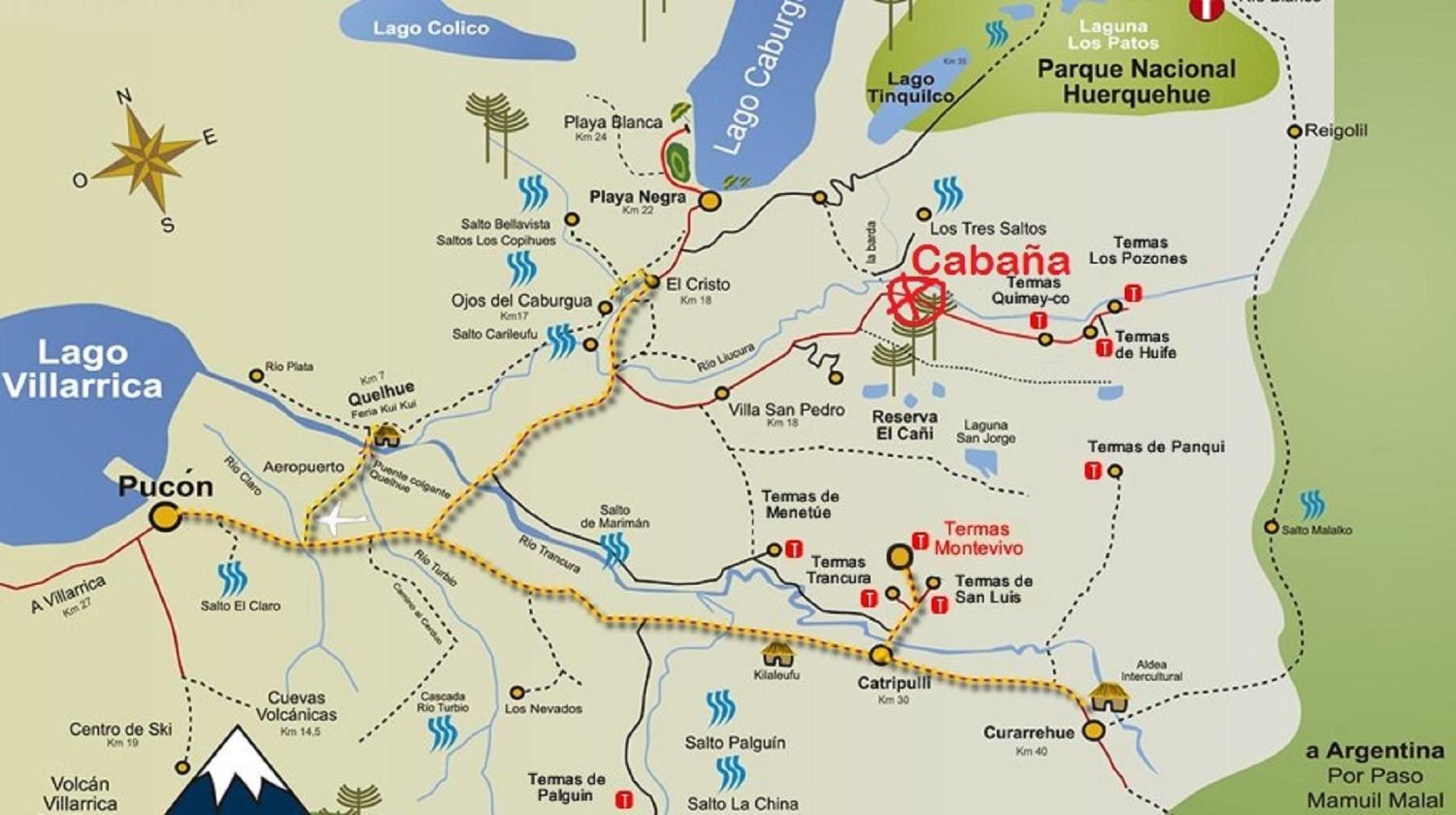 Cabaña Pucon a Huife view 2