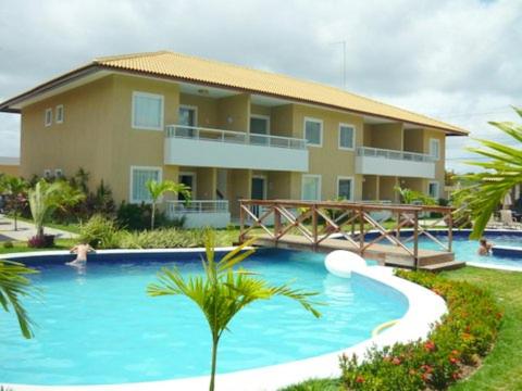 Soft Guarajuba -Lindo Village Residencial amplo 2 quartos com suite e varanda no Térreo