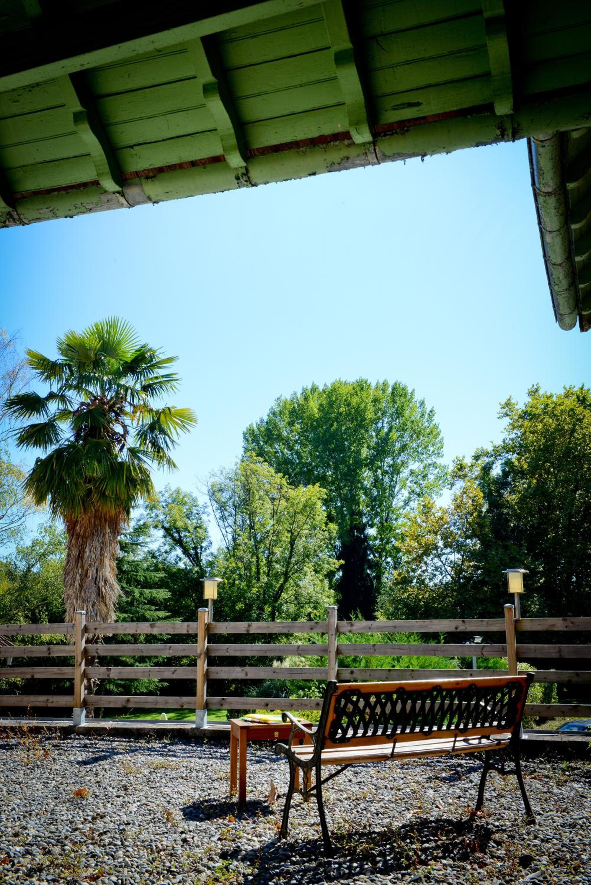 outdoor BBQ area