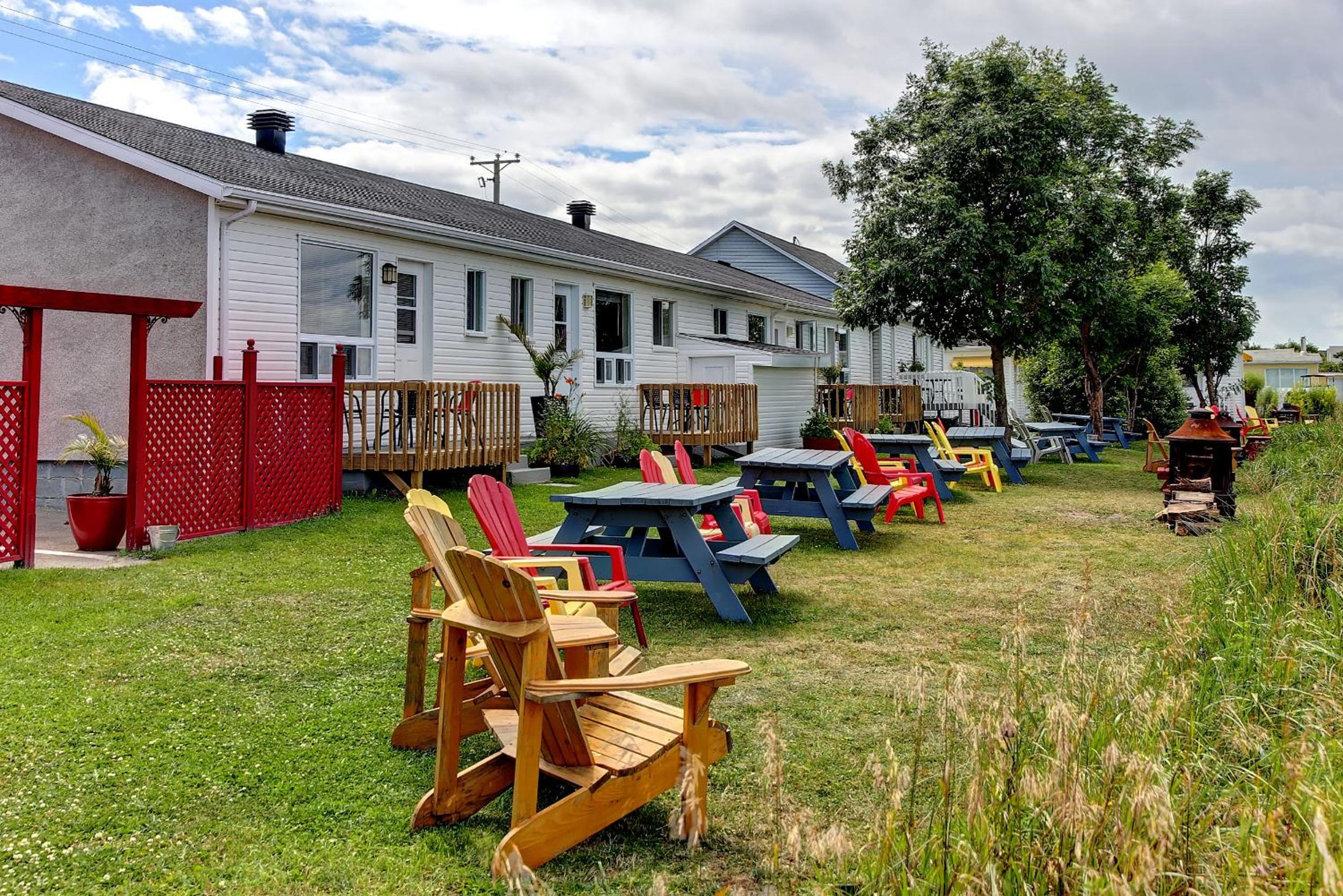 outdoor BBQ area
