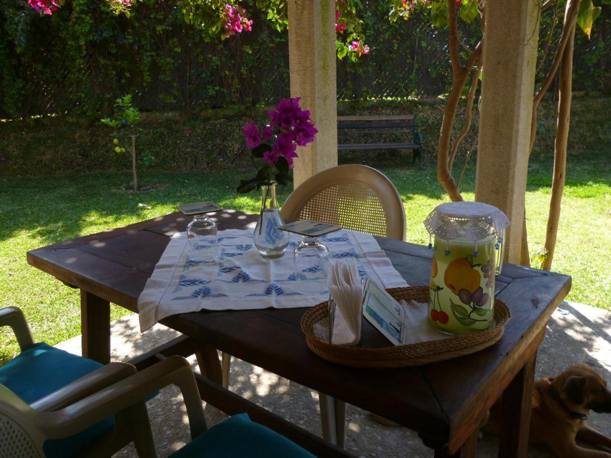 outdoor BBQ area