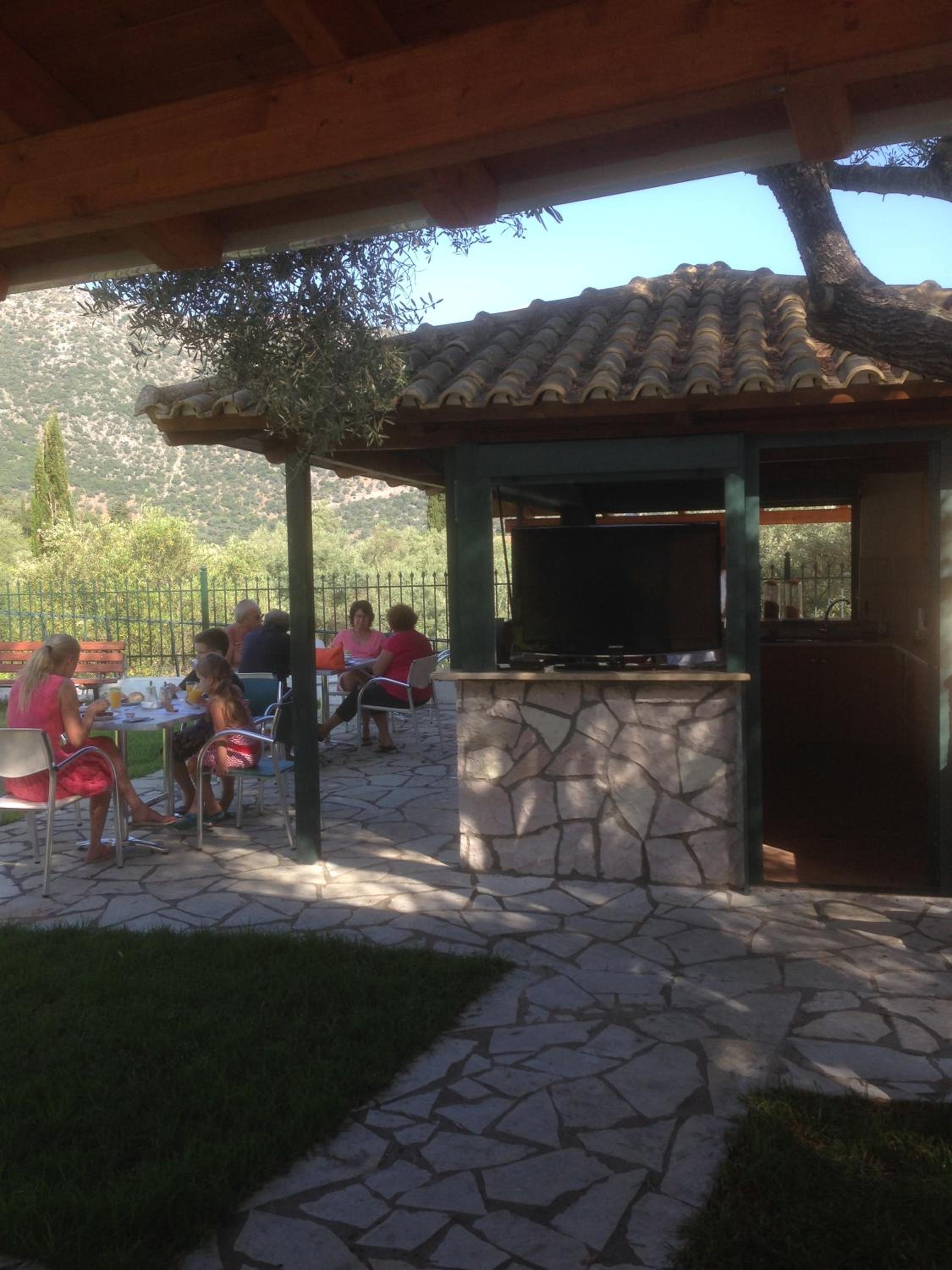 outdoor BBQ area