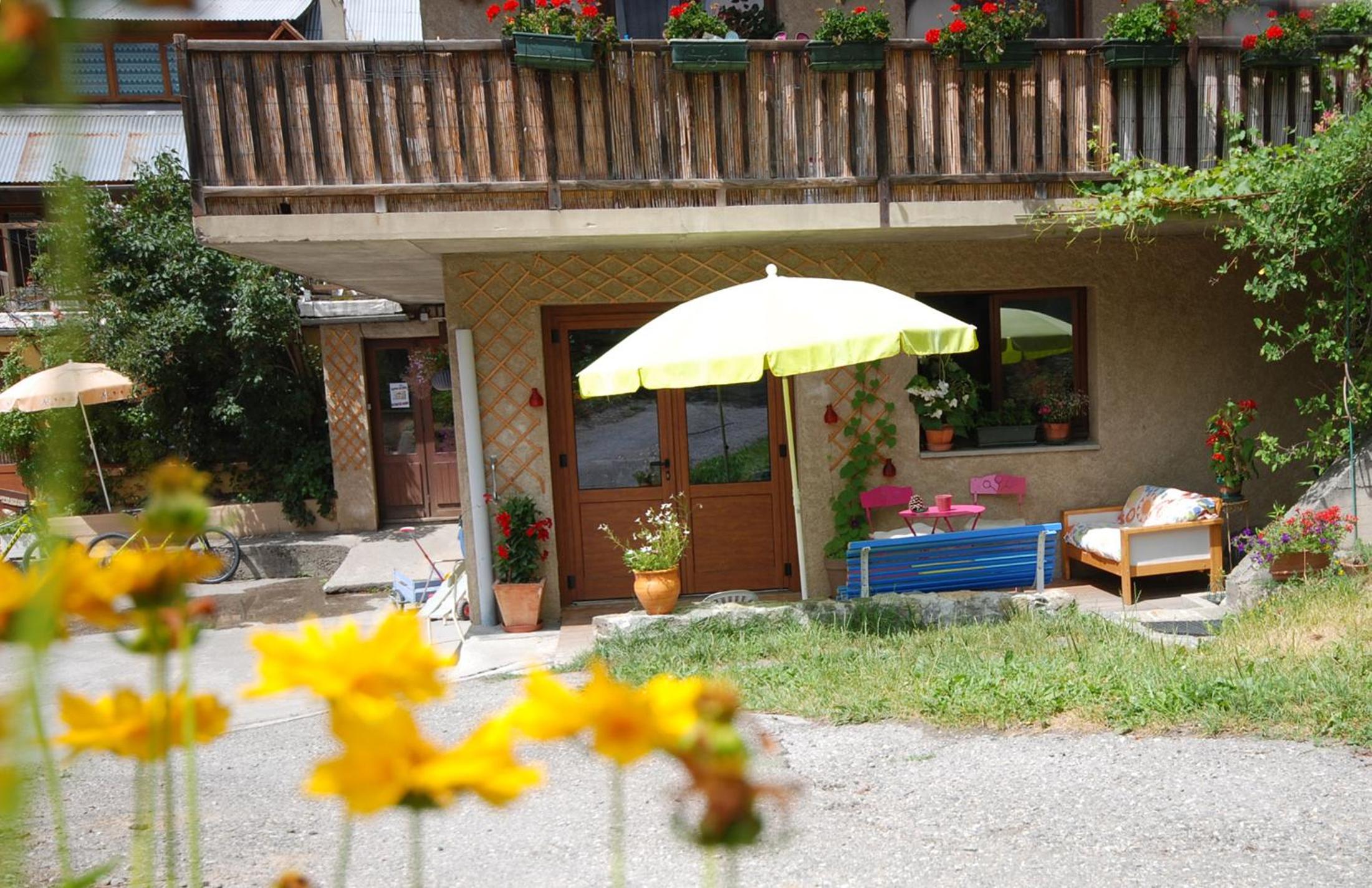 outdoor BBQ area