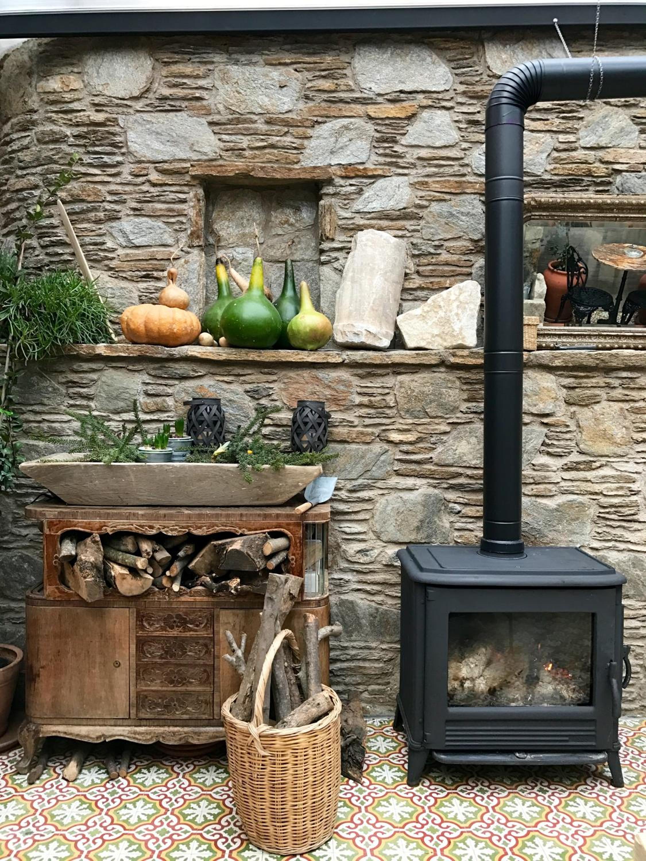 outdoor BBQ area