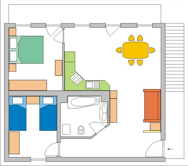 Apartma Veverin