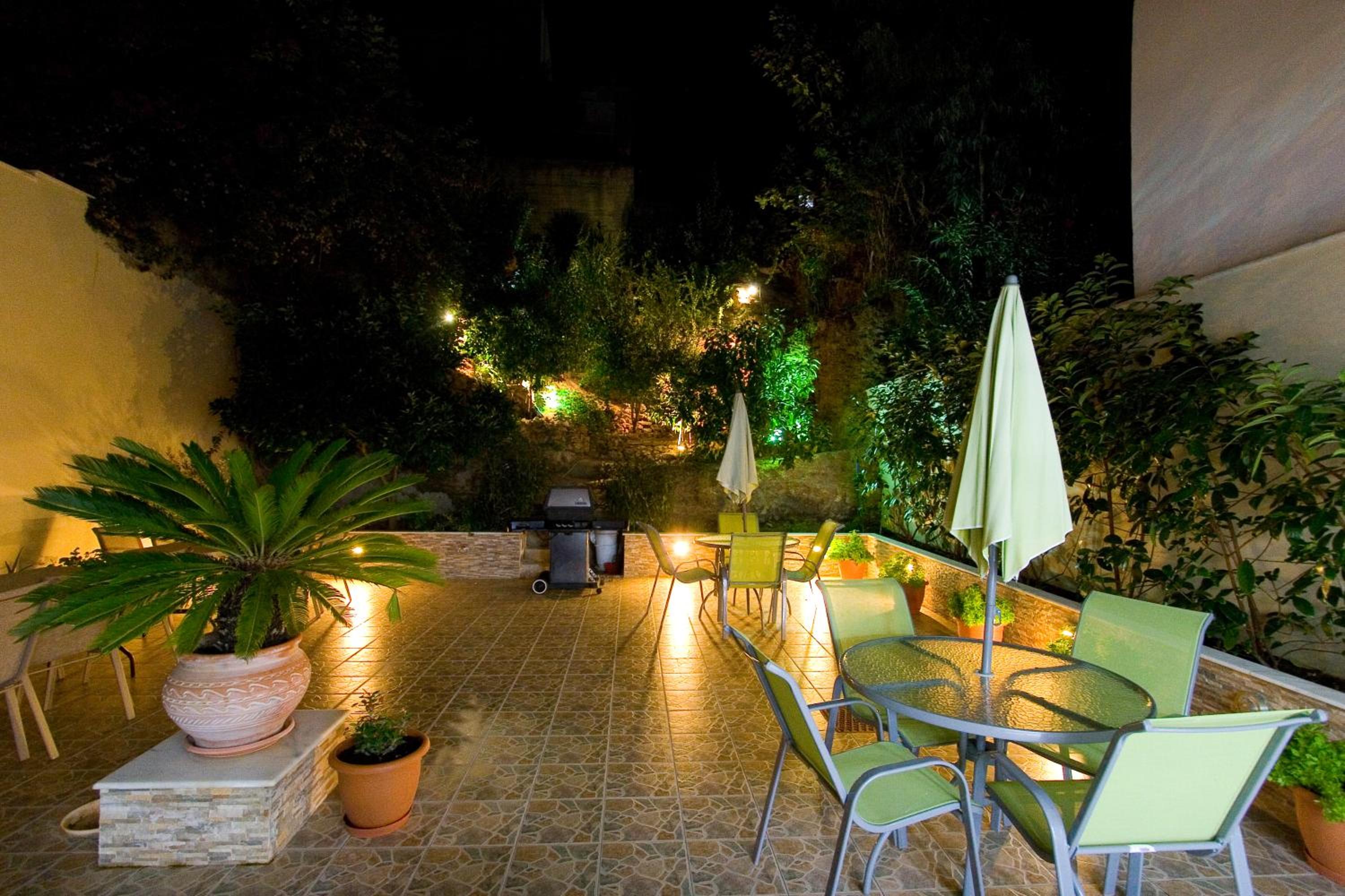 outdoor BBQ area