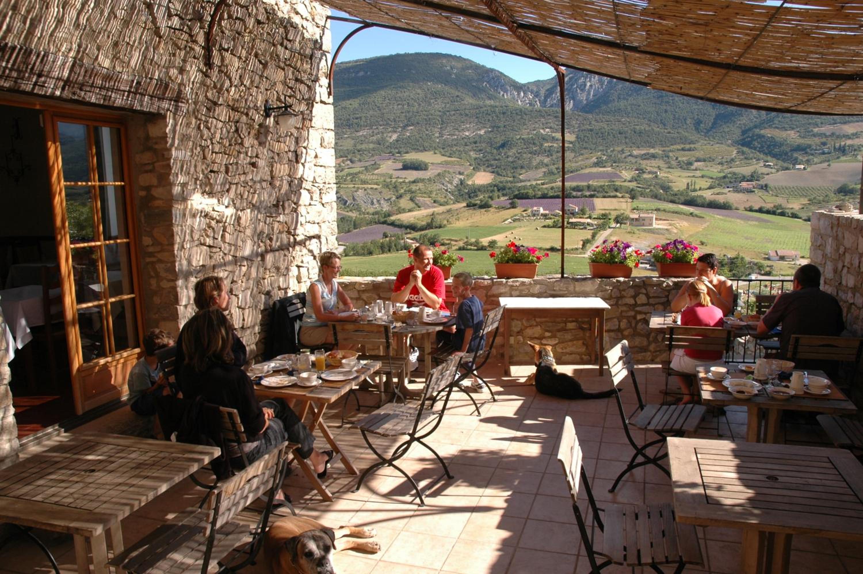 outdoor BBQ area