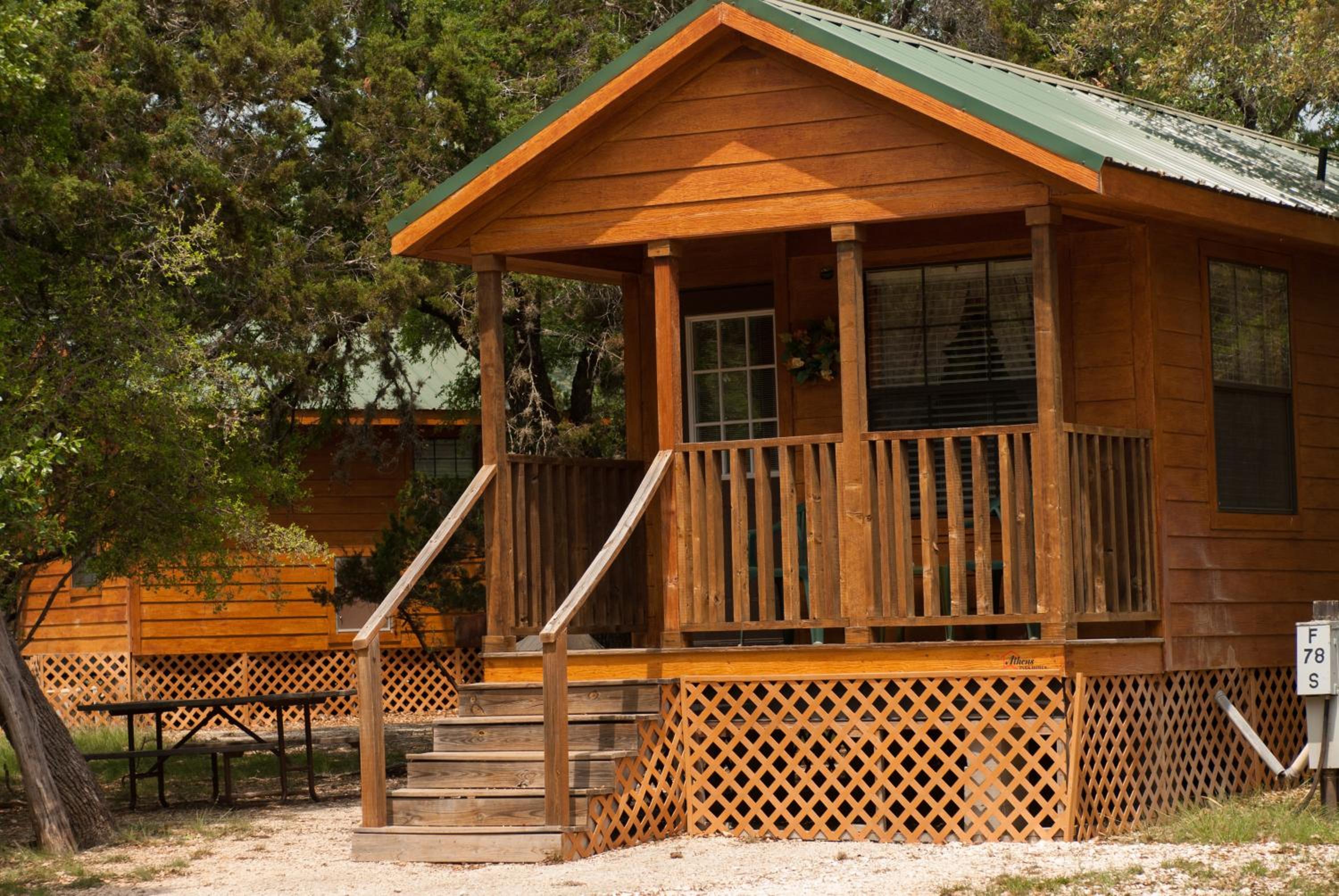 Medina Lake Camping Resort Cabin 4 view 2