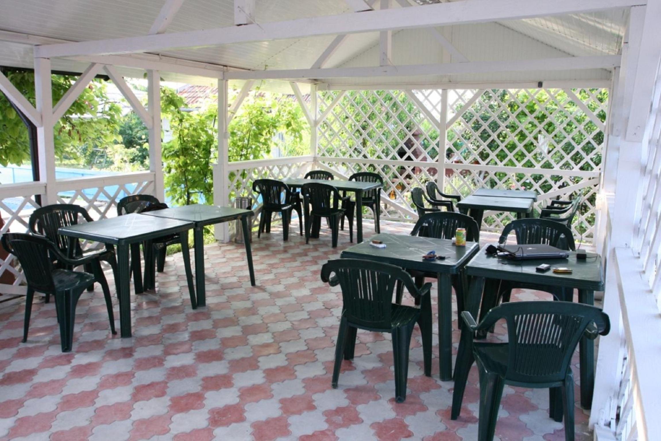 outdoor BBQ area