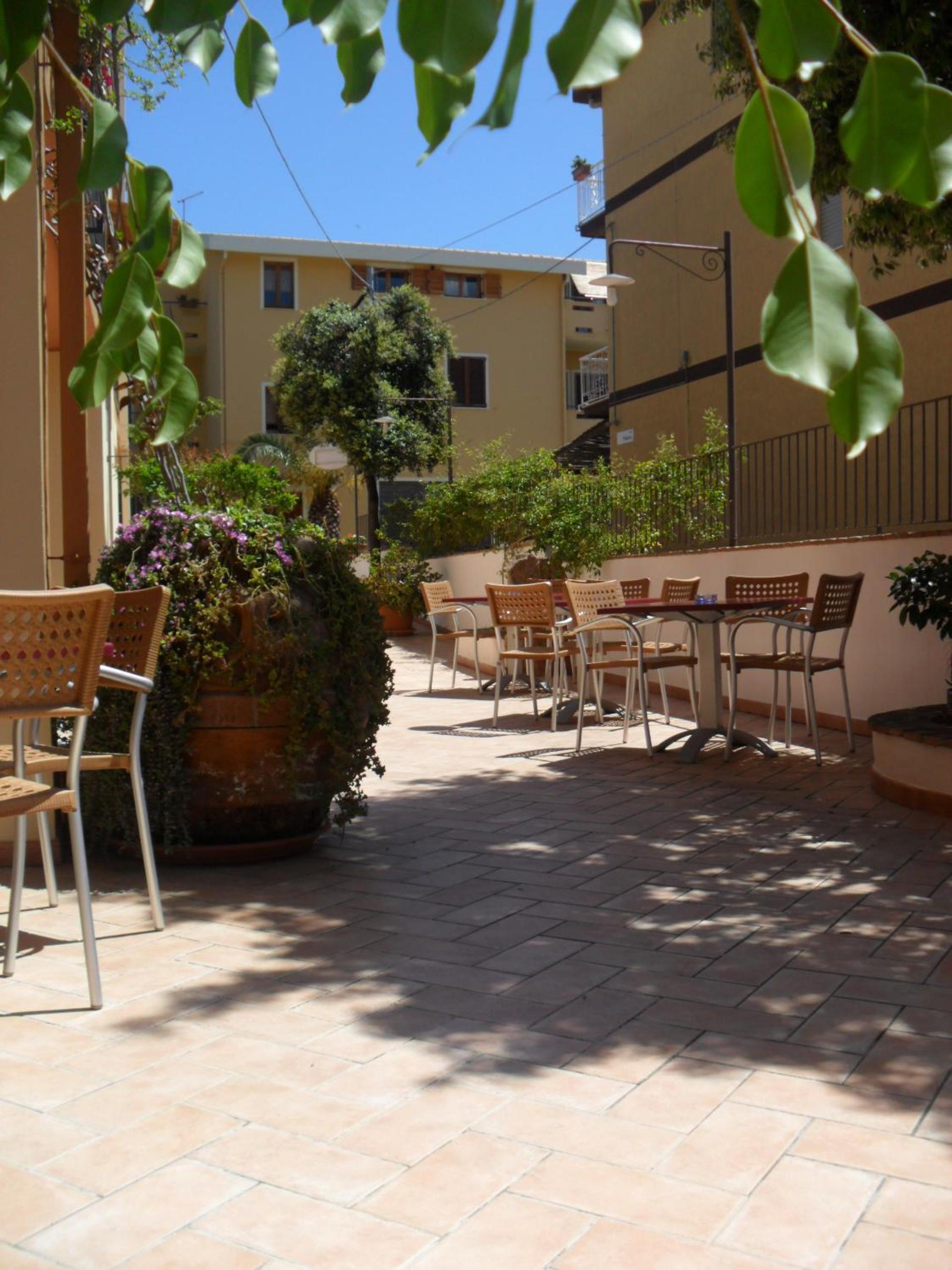 outdoor BBQ area