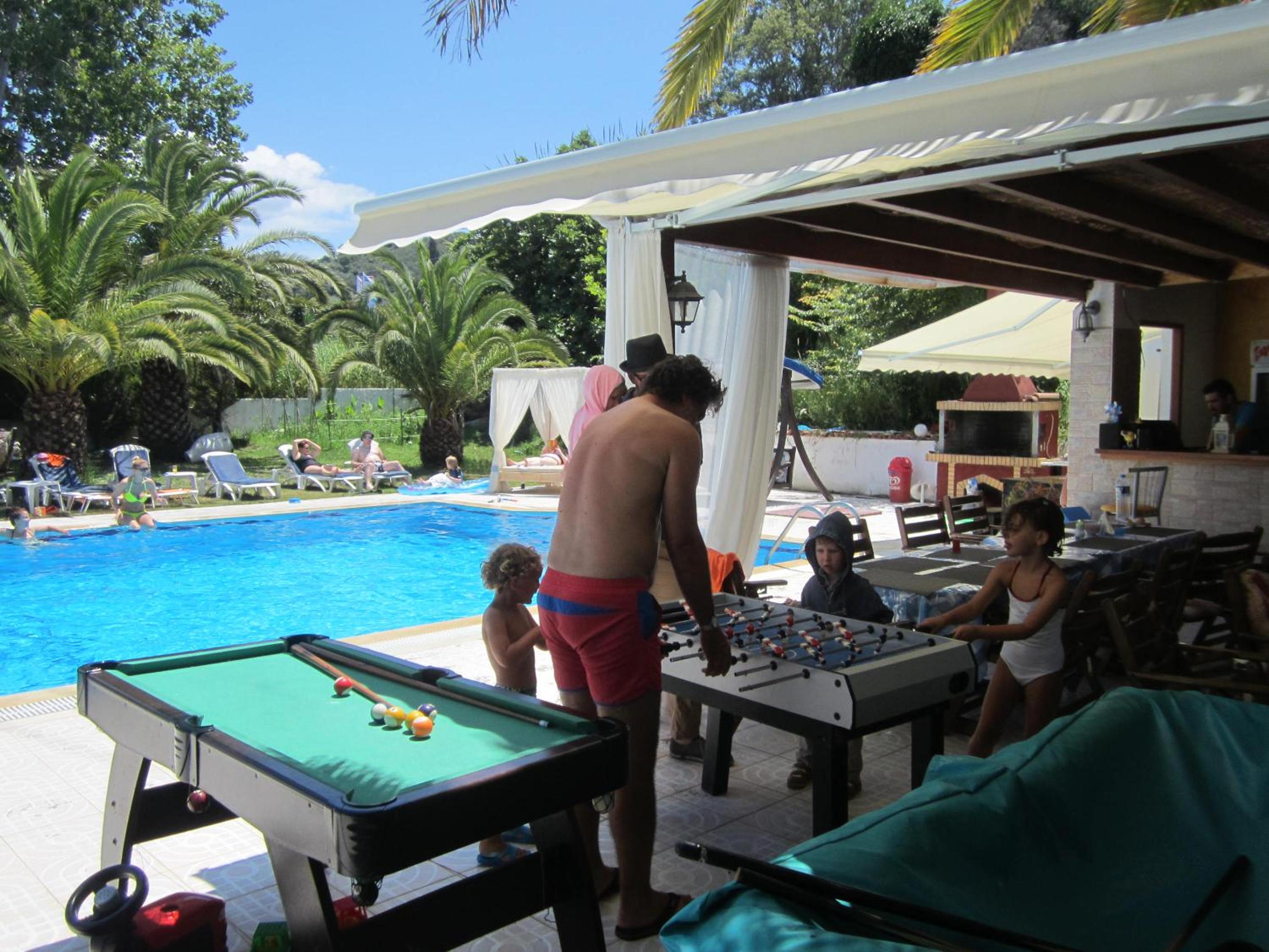outdoor BBQ area