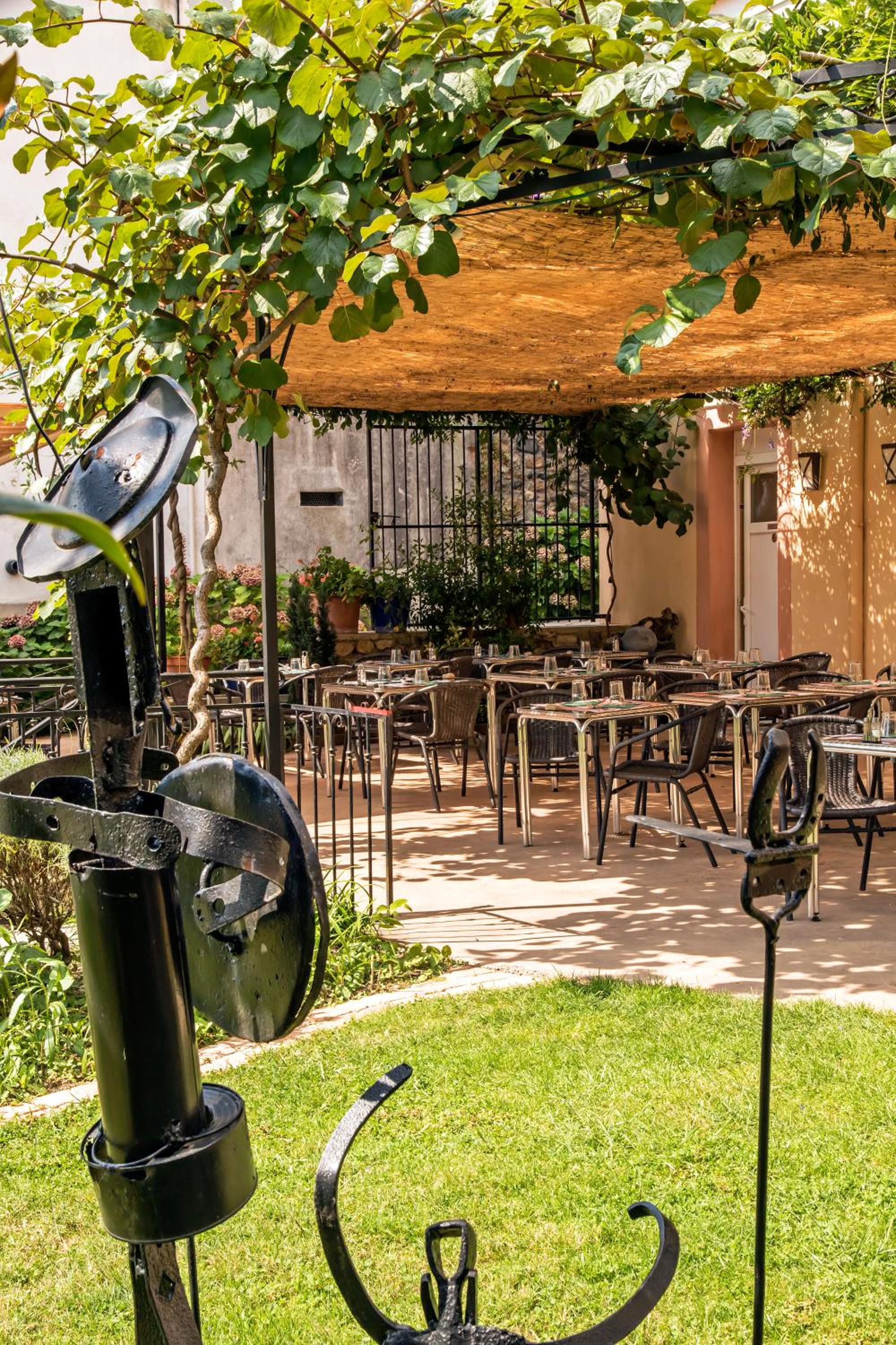 outdoor BBQ area
