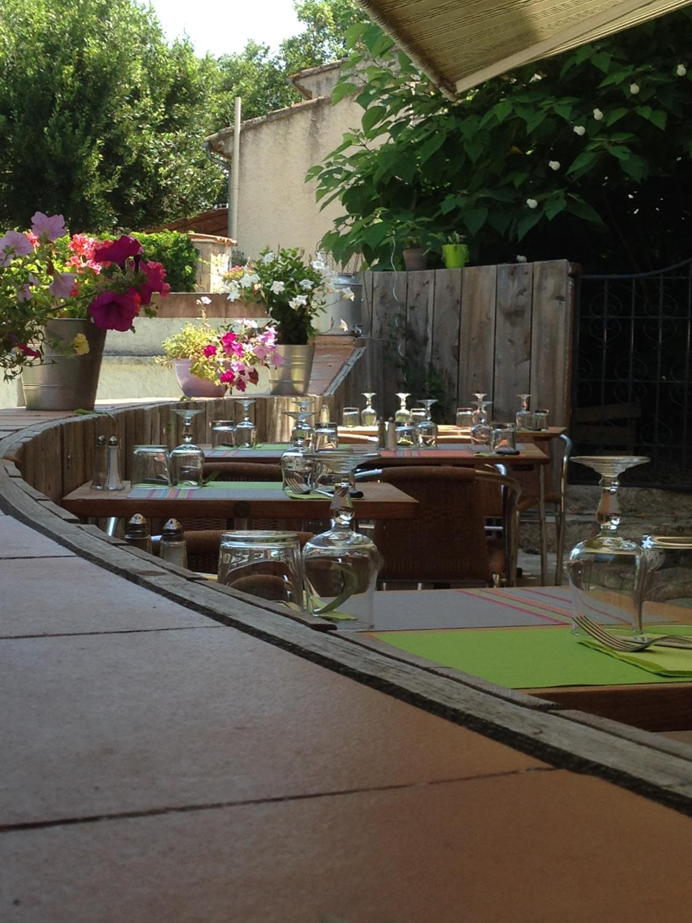 outdoor BBQ area