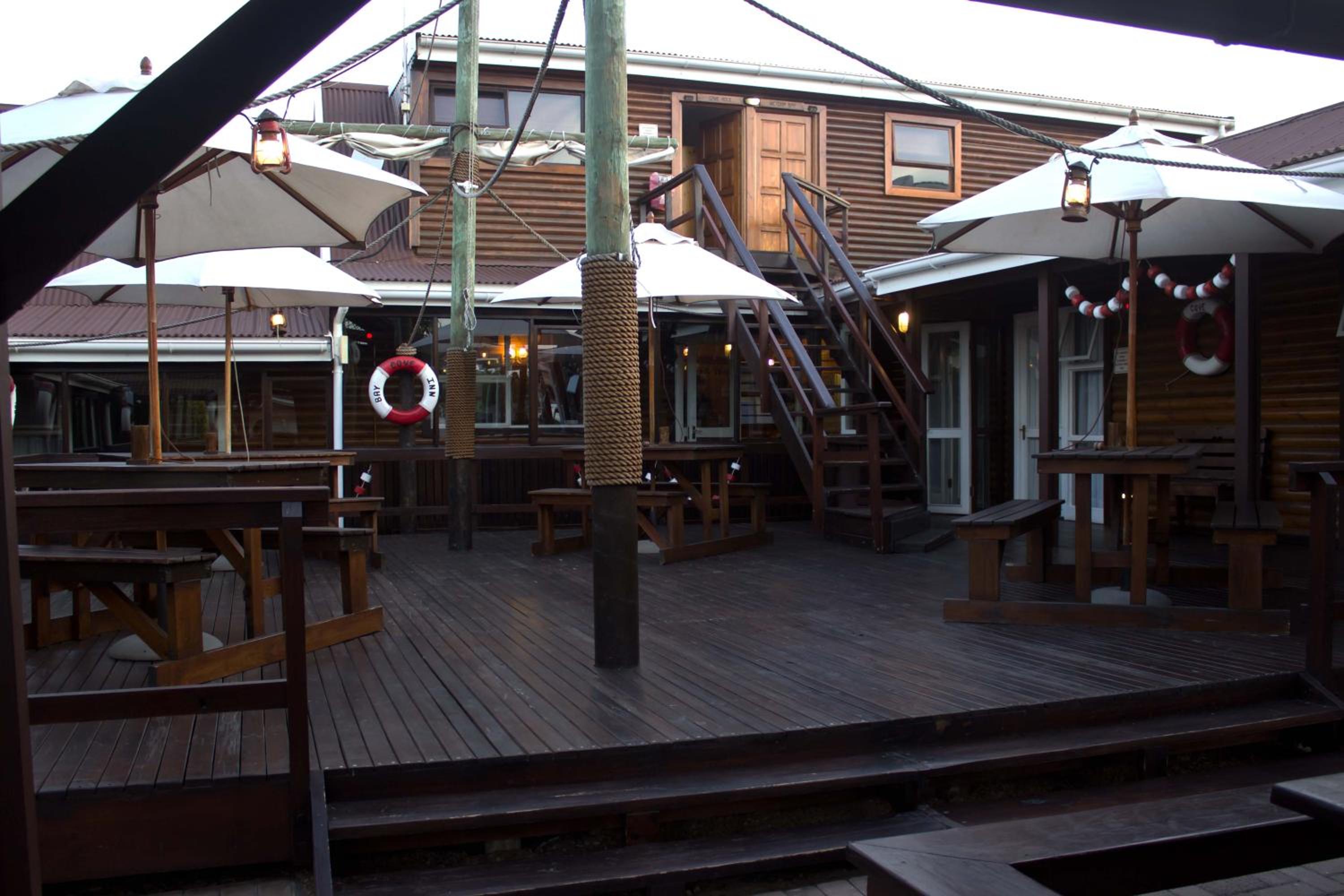 outdoor BBQ area