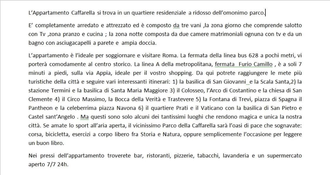Appartamento Caffarella