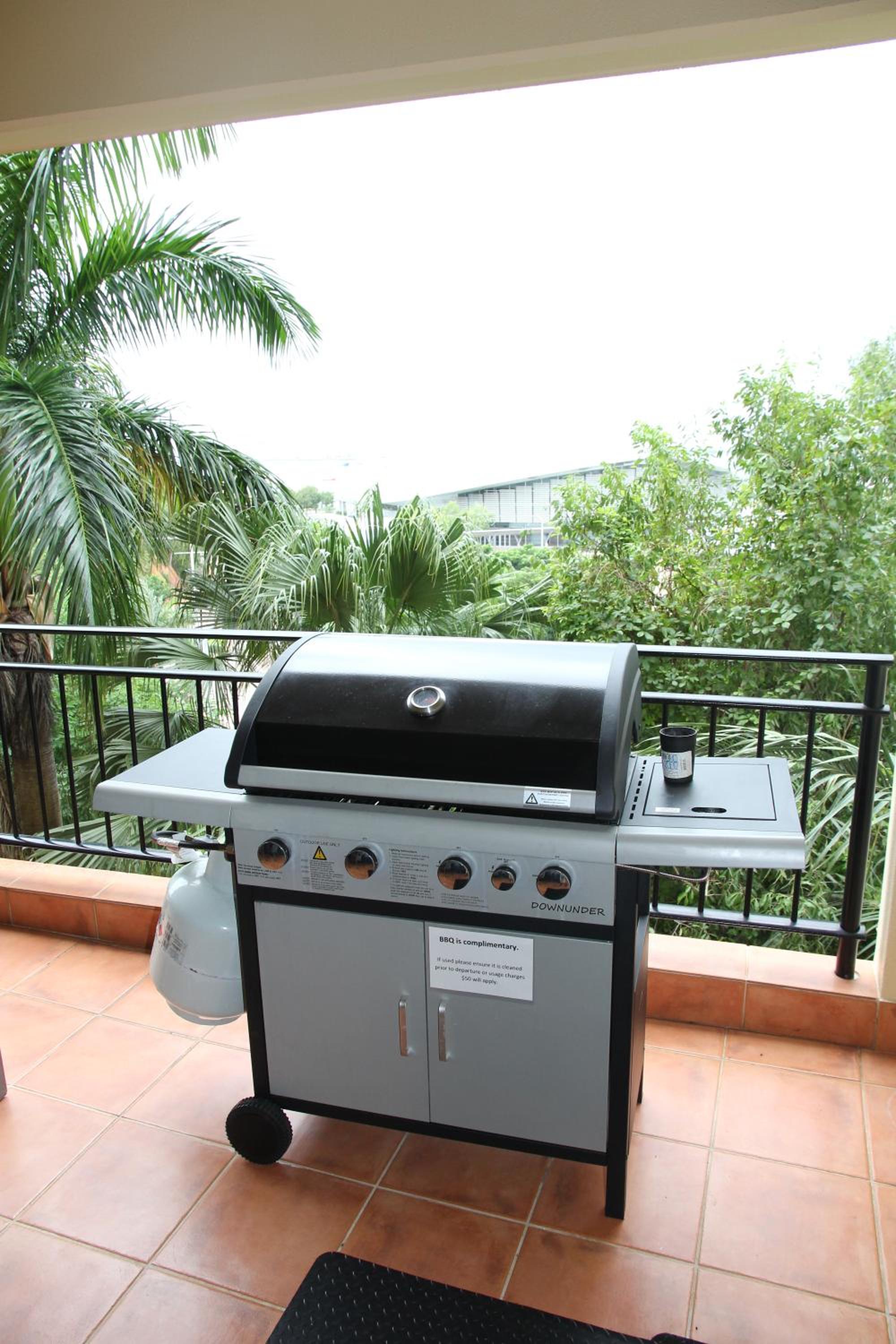 outdoor BBQ area