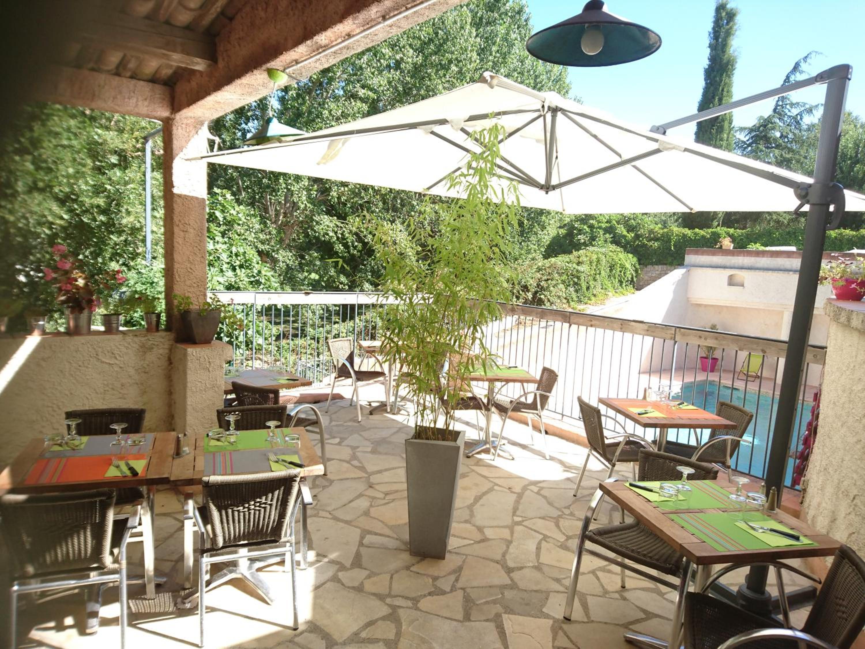 outdoor BBQ area