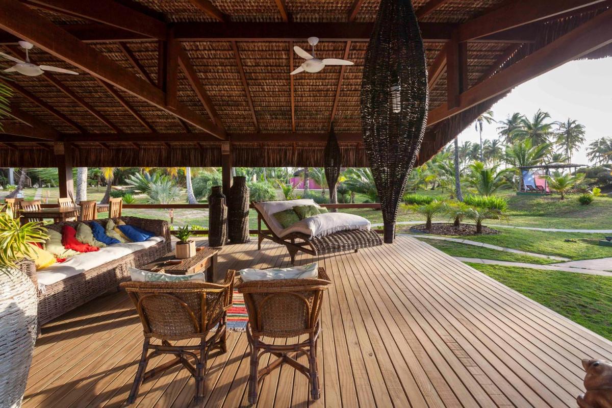 outdoor BBQ area