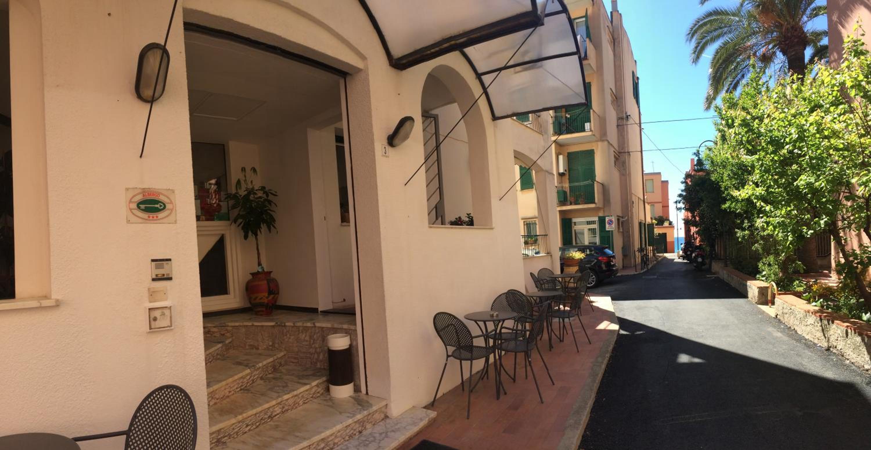 outdoor BBQ area